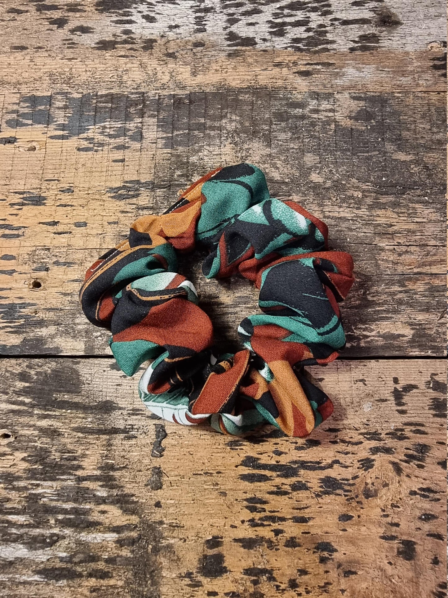 Monstera Leaf Soft Viscose Scrunchie | Hair Tie