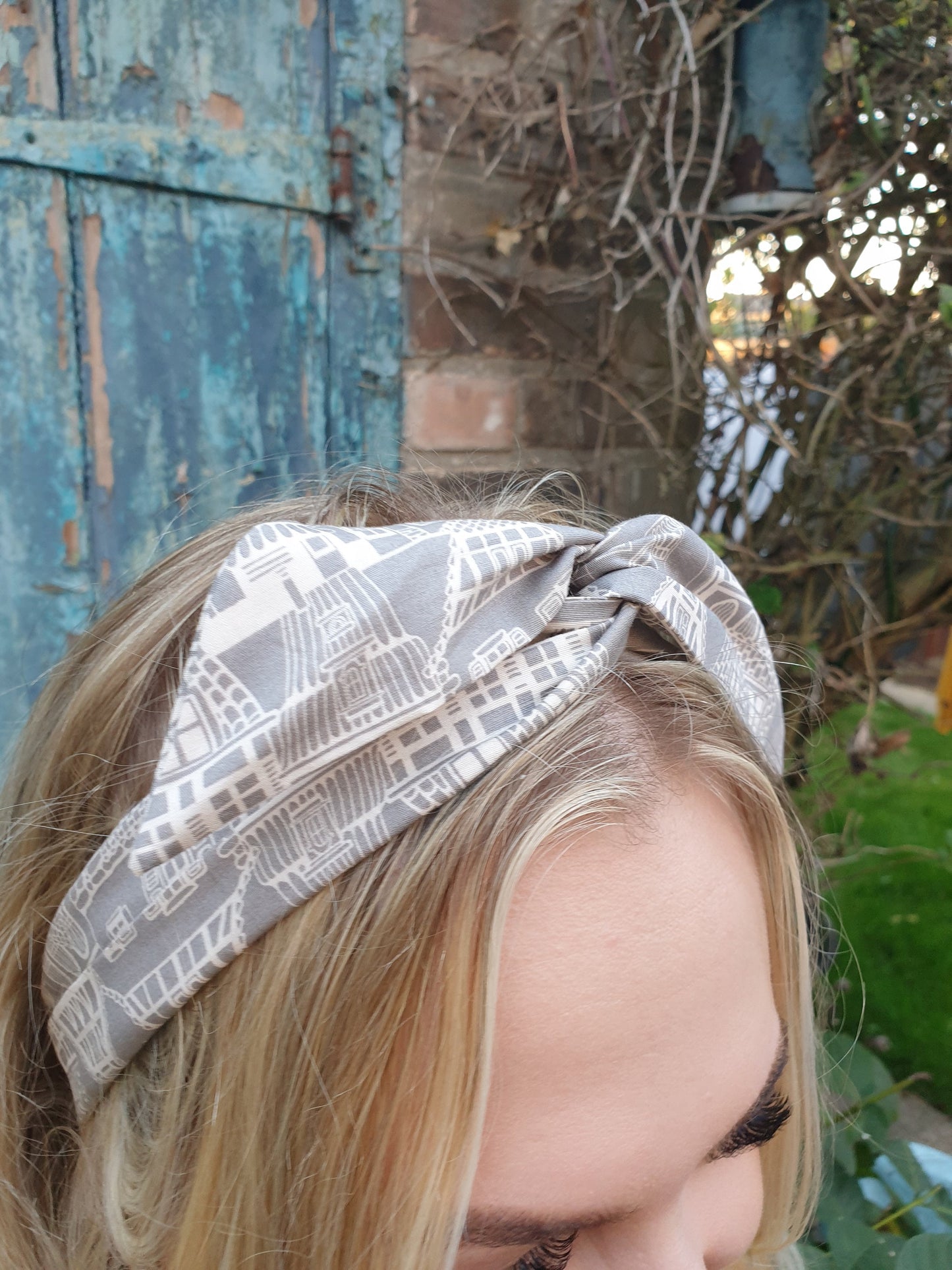 Grey Architectural Wired Headband