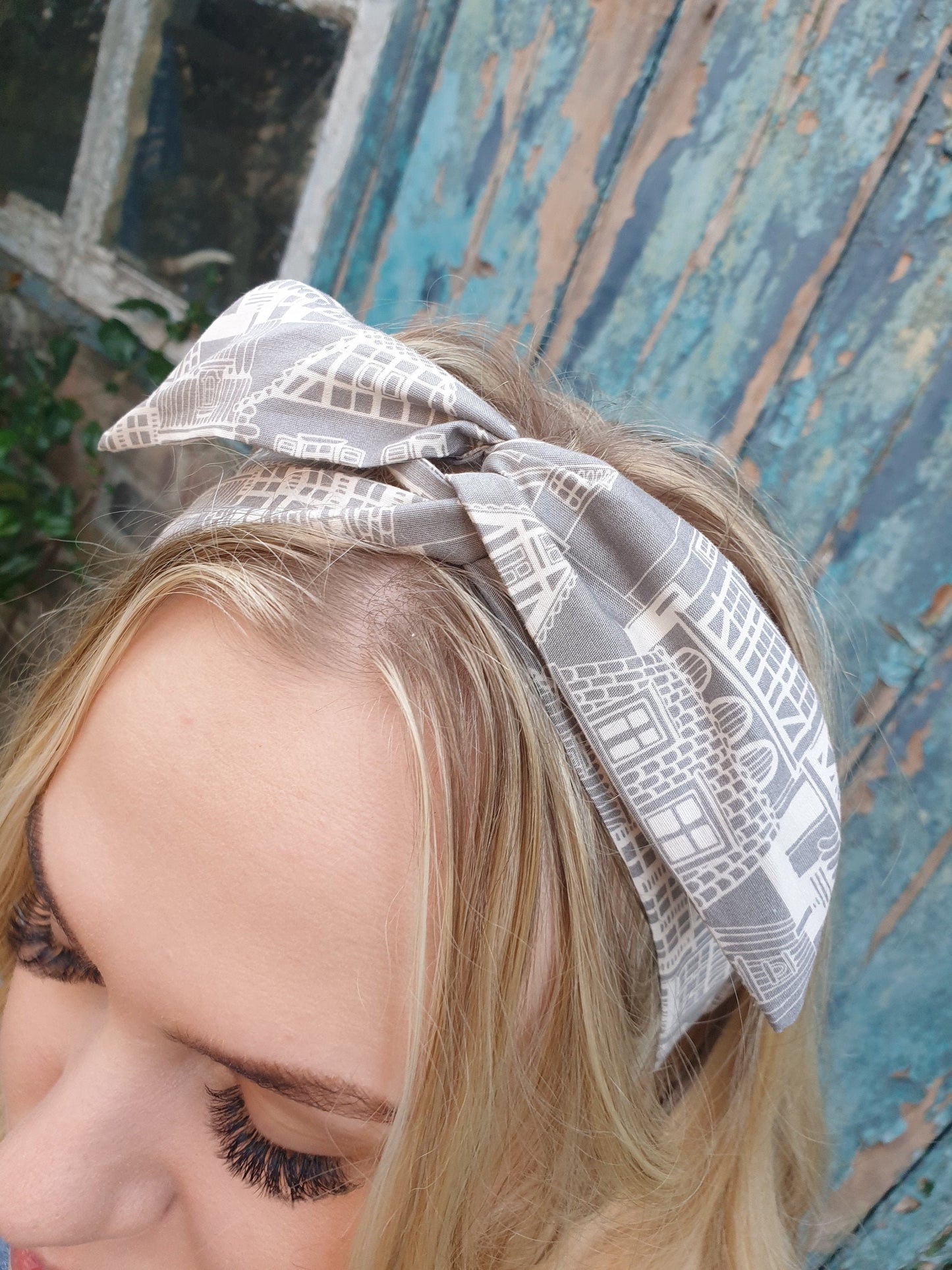 Grey Architectural Wired Headband