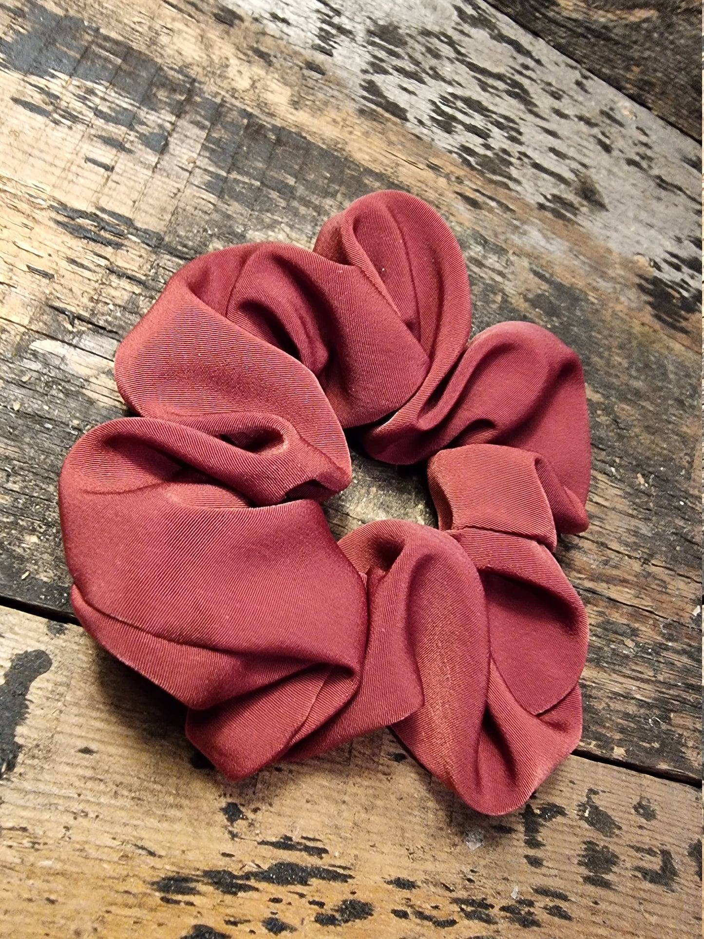 Burgundy Super Soft Crepe Scrunchie