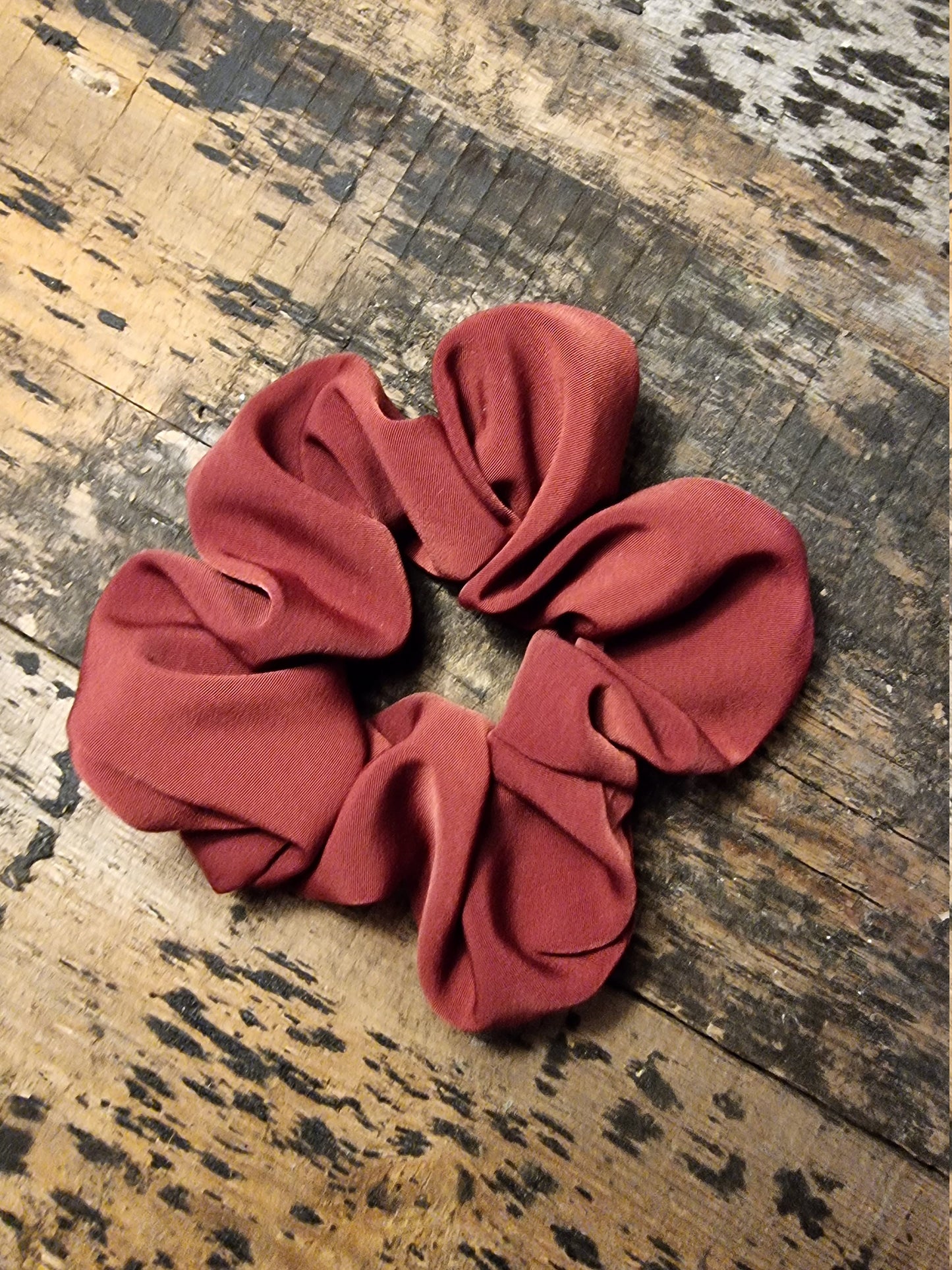 Burgundy Super Soft Crepe Scrunchie