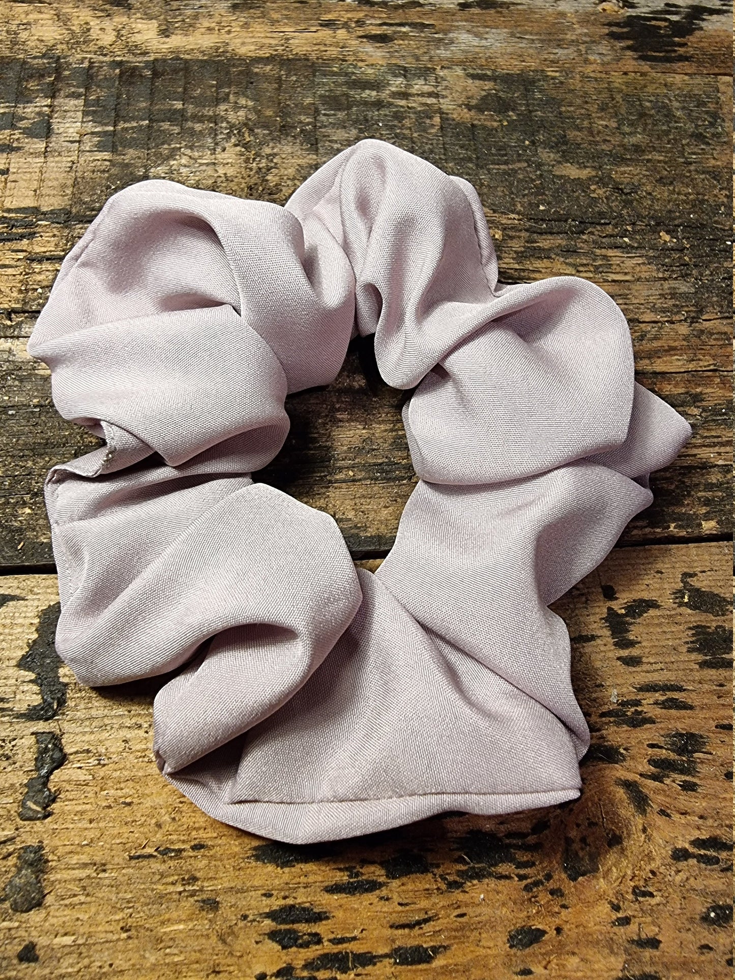 Dusty Pale Pink Super Soft Crepe Scrunchie | Hair Tie