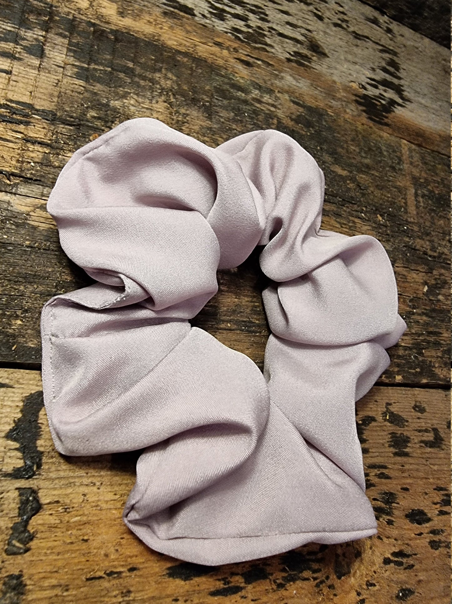 Dusty Pale Pink Super Soft Crepe Scrunchie | Hair Tie