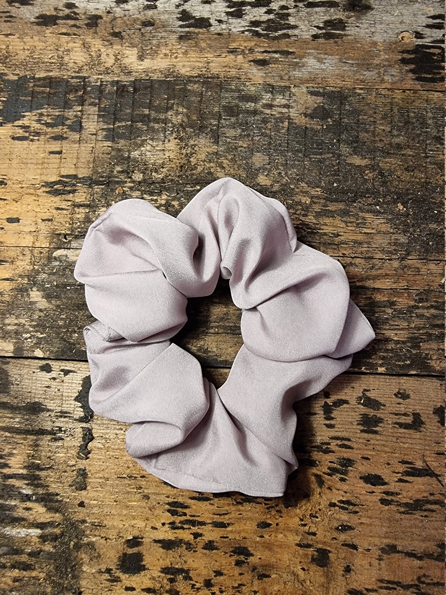 Dusty Pale Pink Super Soft Crepe Scrunchie | Hair Tie