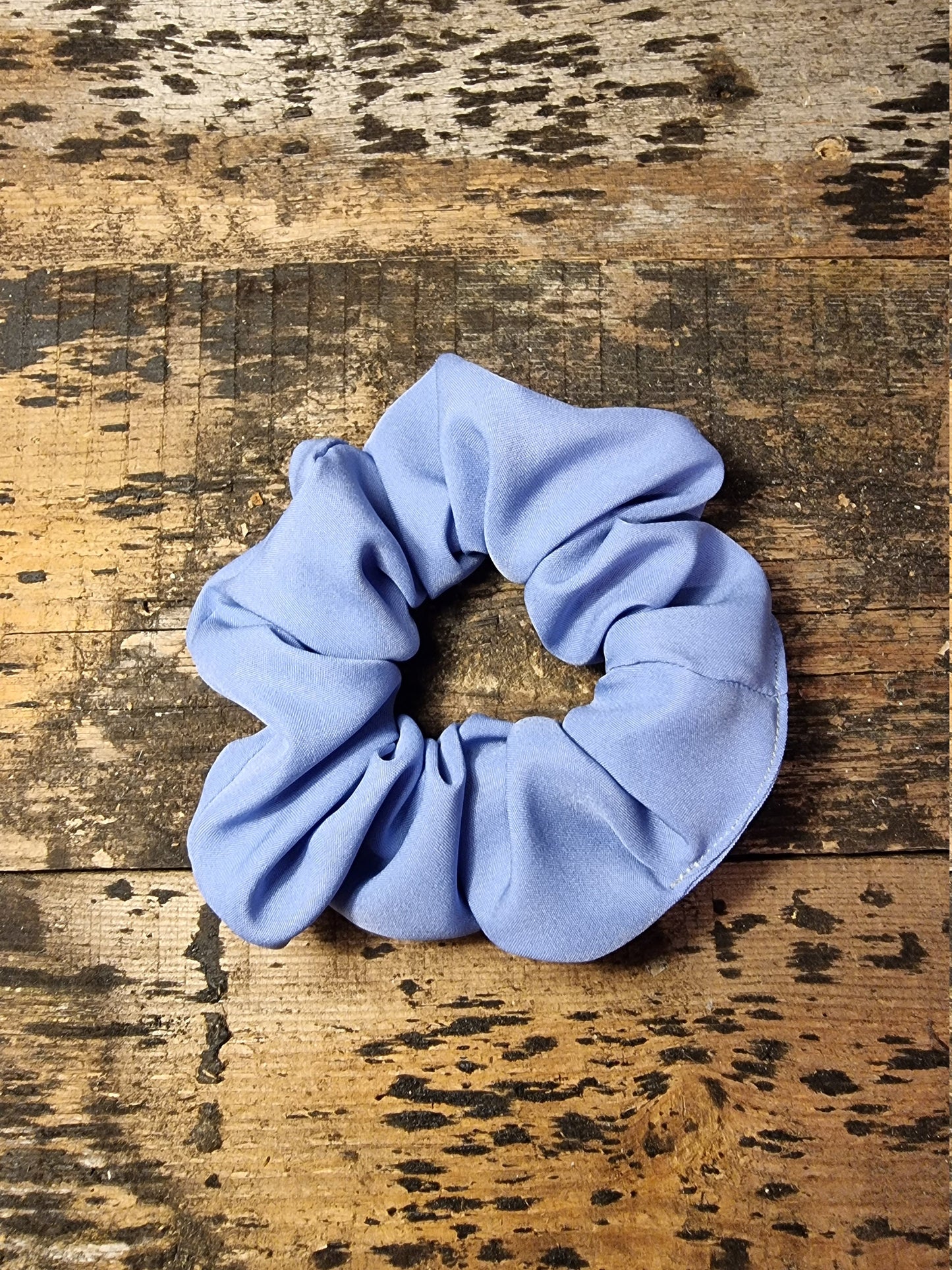 Pale China Blue Super Soft Crepe Scrunchie | Hair Tie