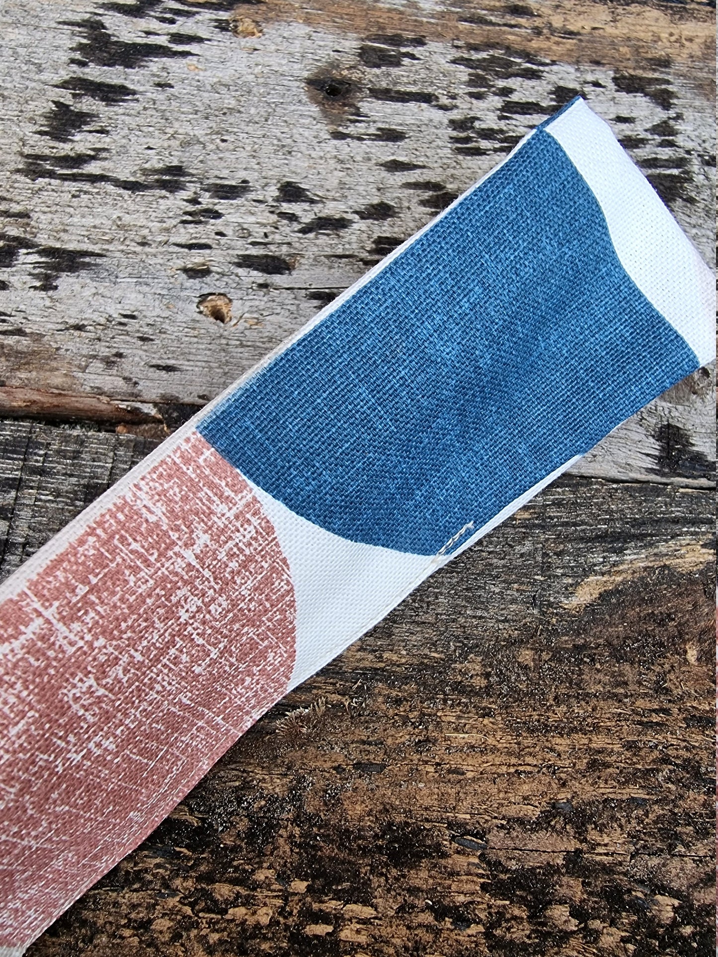 Abstract Colour Blocks Wired Headband