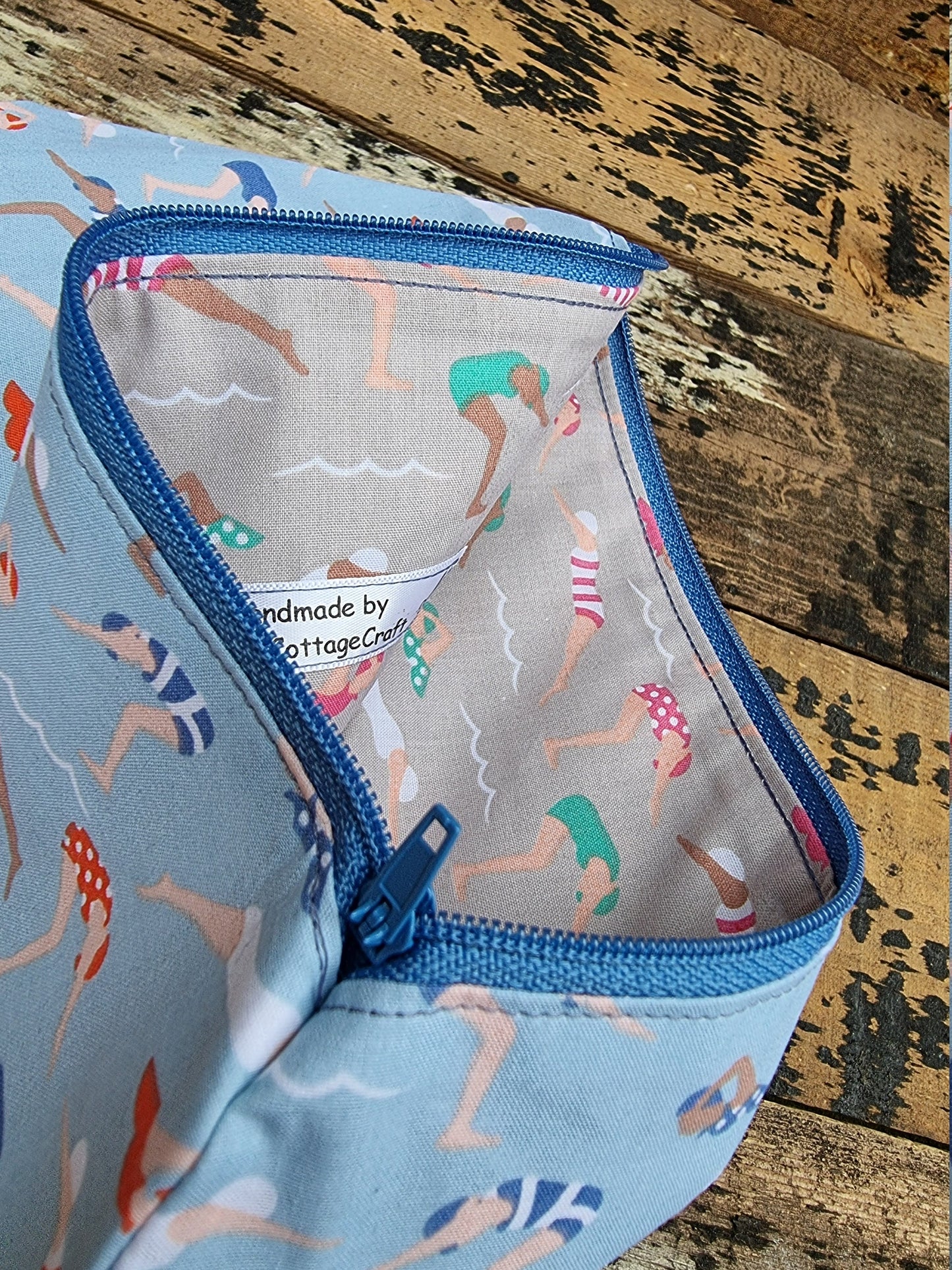 Vintage Swimmers Pouch Bag | Large Makeup Bag