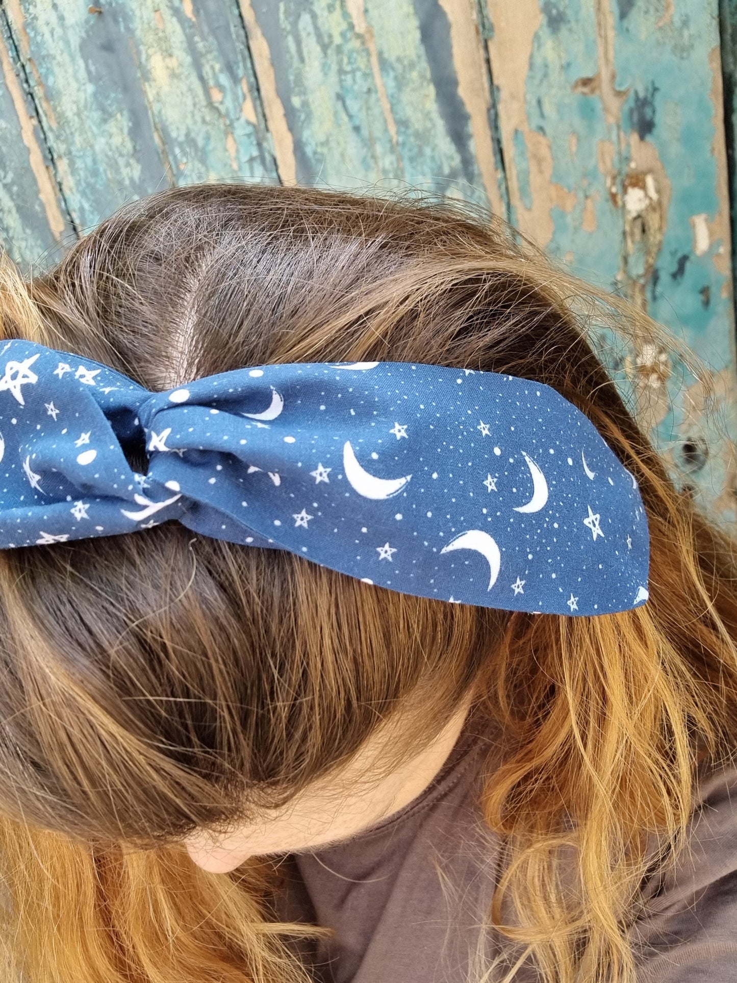 Navy Starry Night Wired Headband