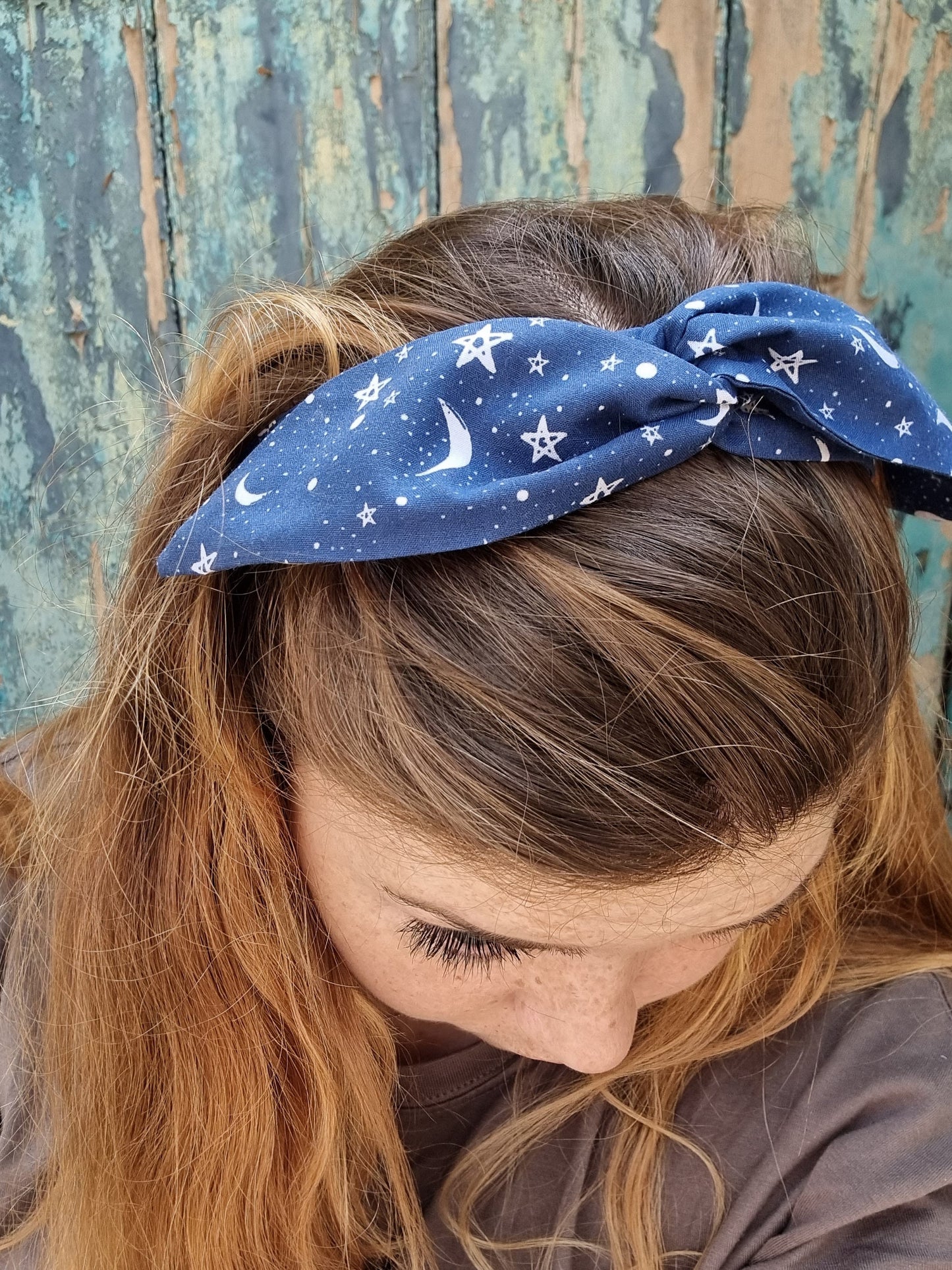 Navy Starry Night Wired Headband