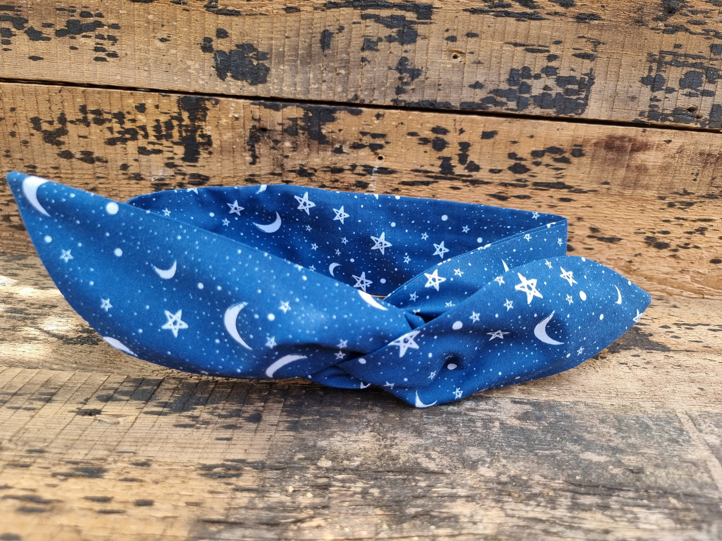 Navy Starry Night Wired Headband