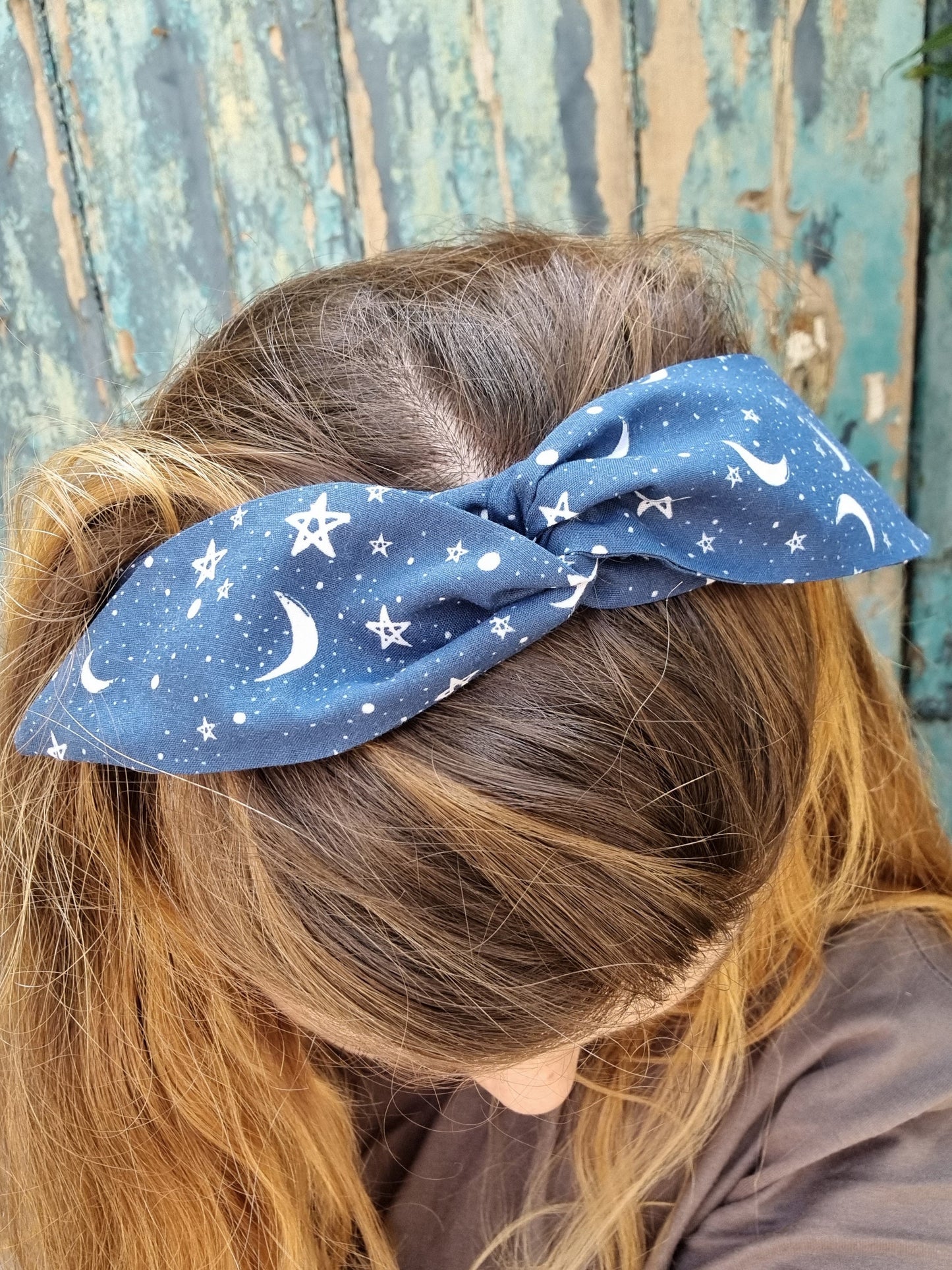 Navy Starry Night Wired Headband