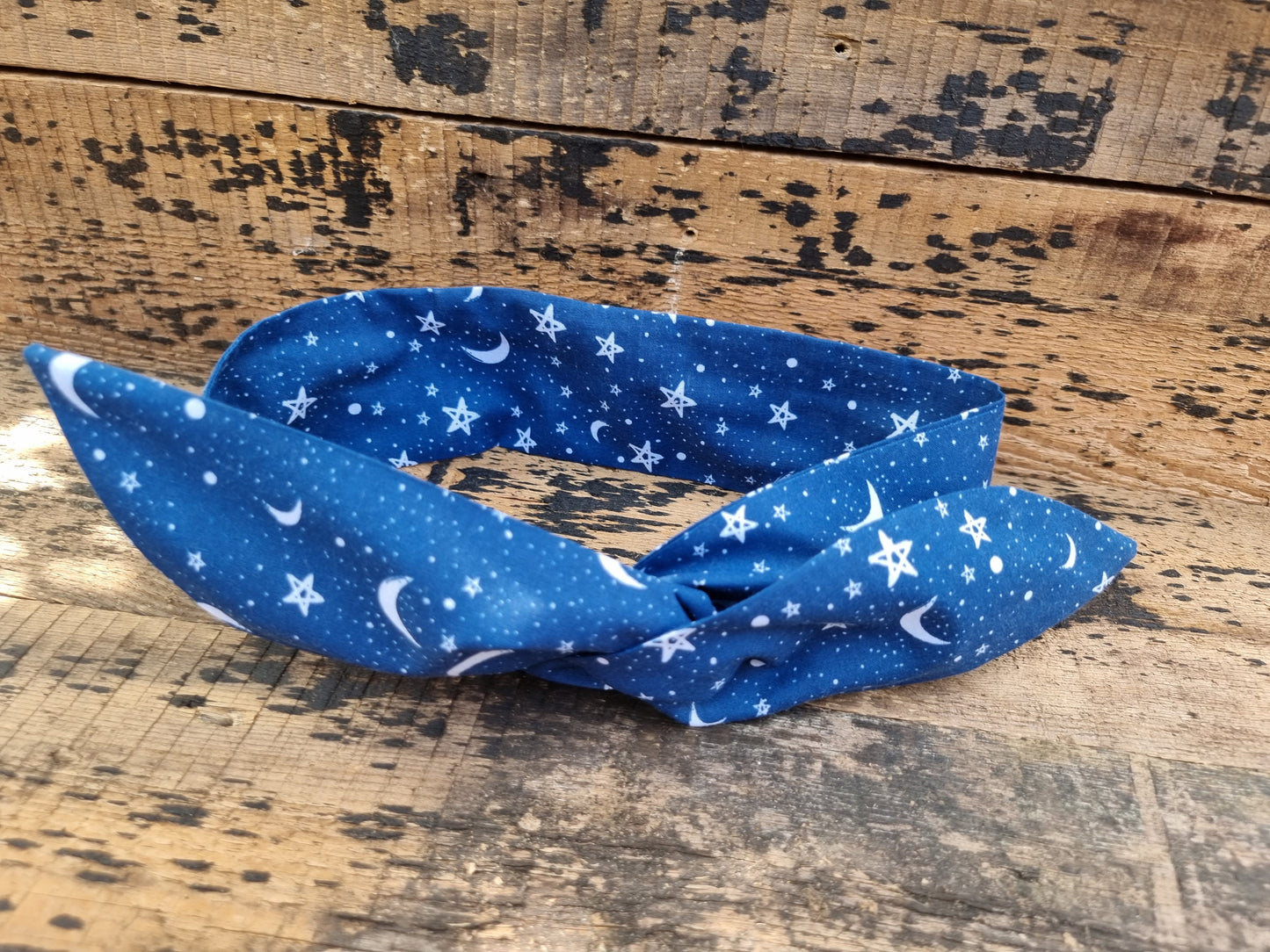 Navy Starry Night Wired Headband