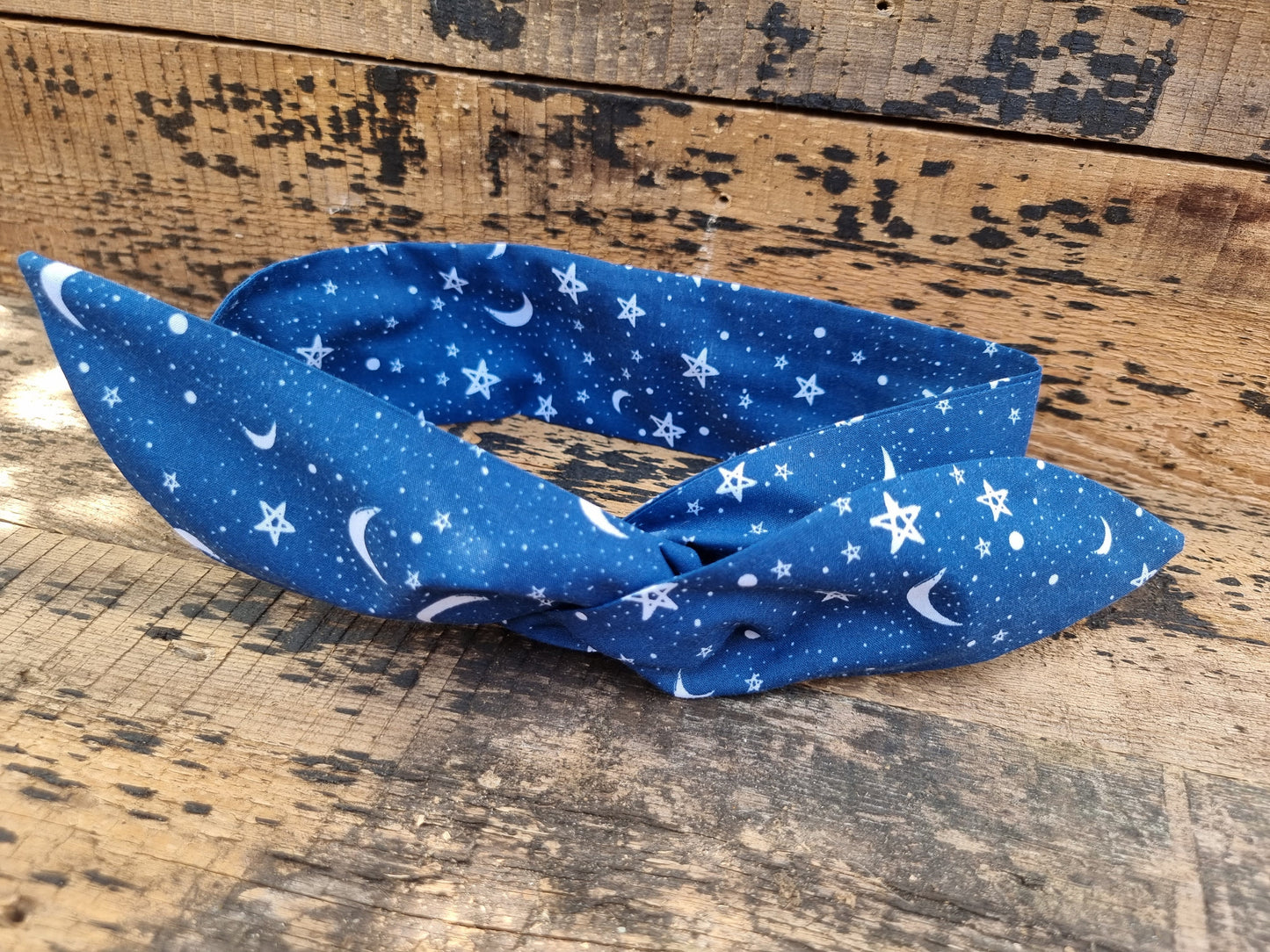 Navy Starry Night Wired Headband