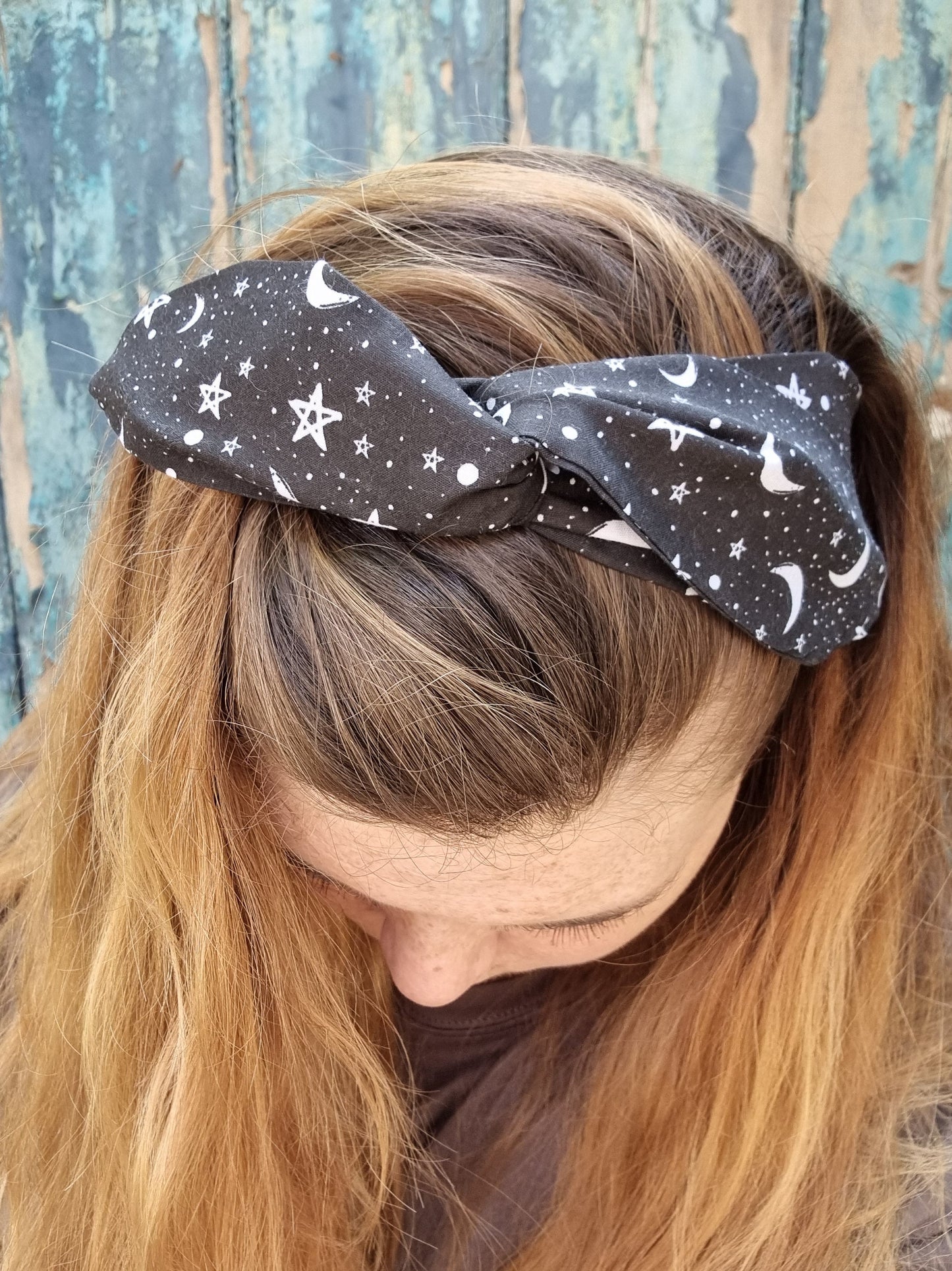 Black Starry Night Wired Headband