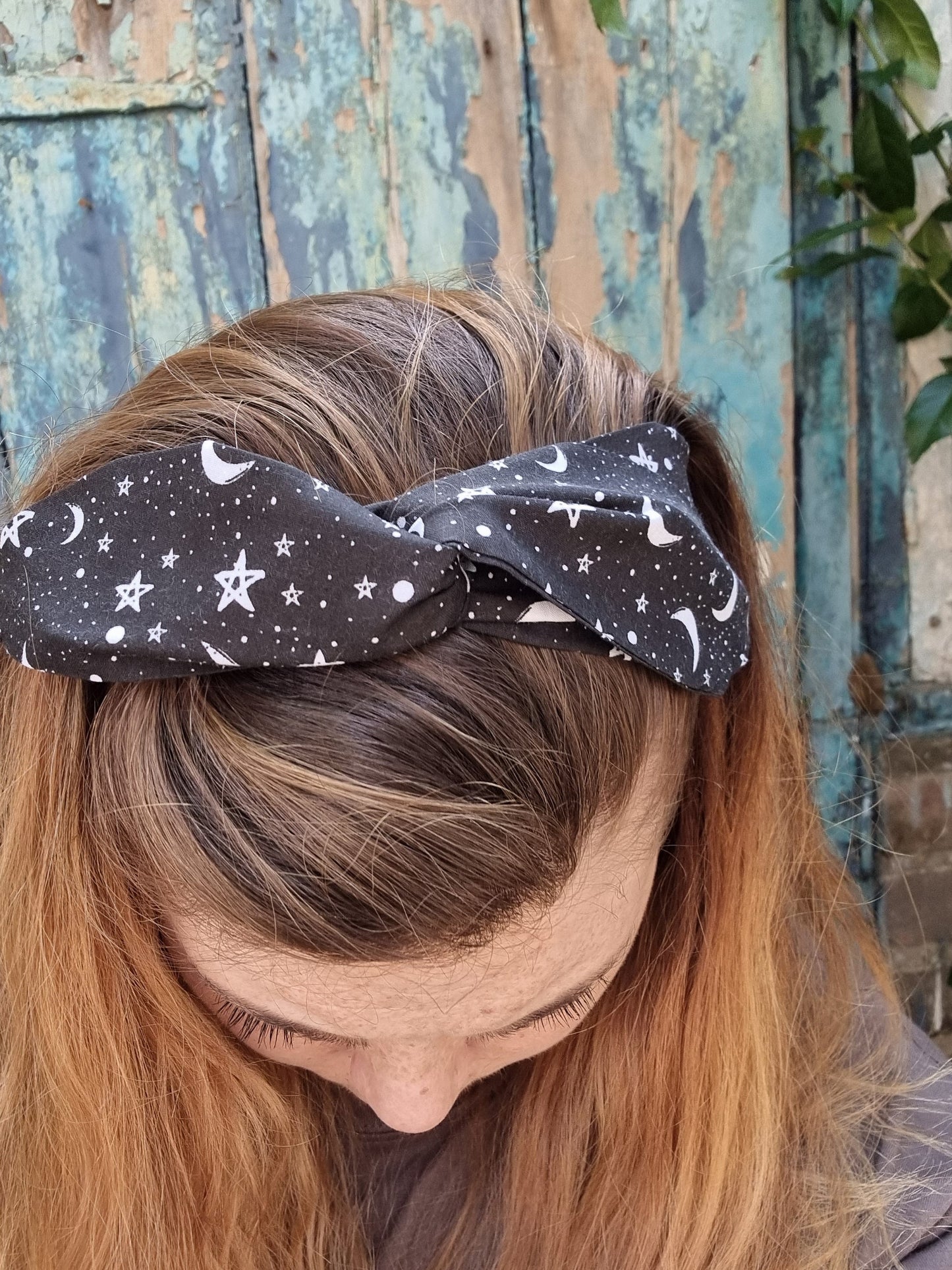 Black Starry Night Wired Headband