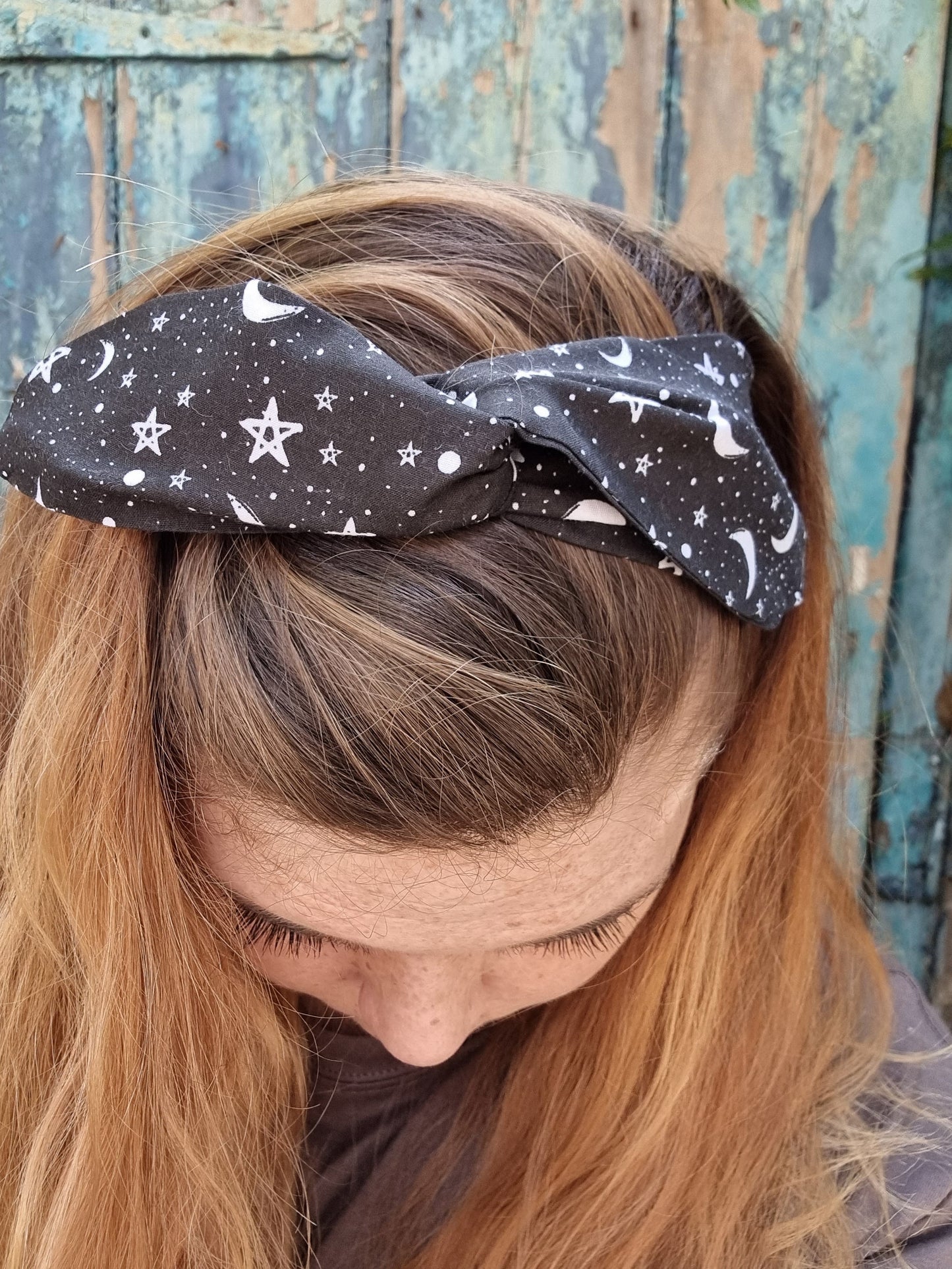 Black Starry Night Wired Headband