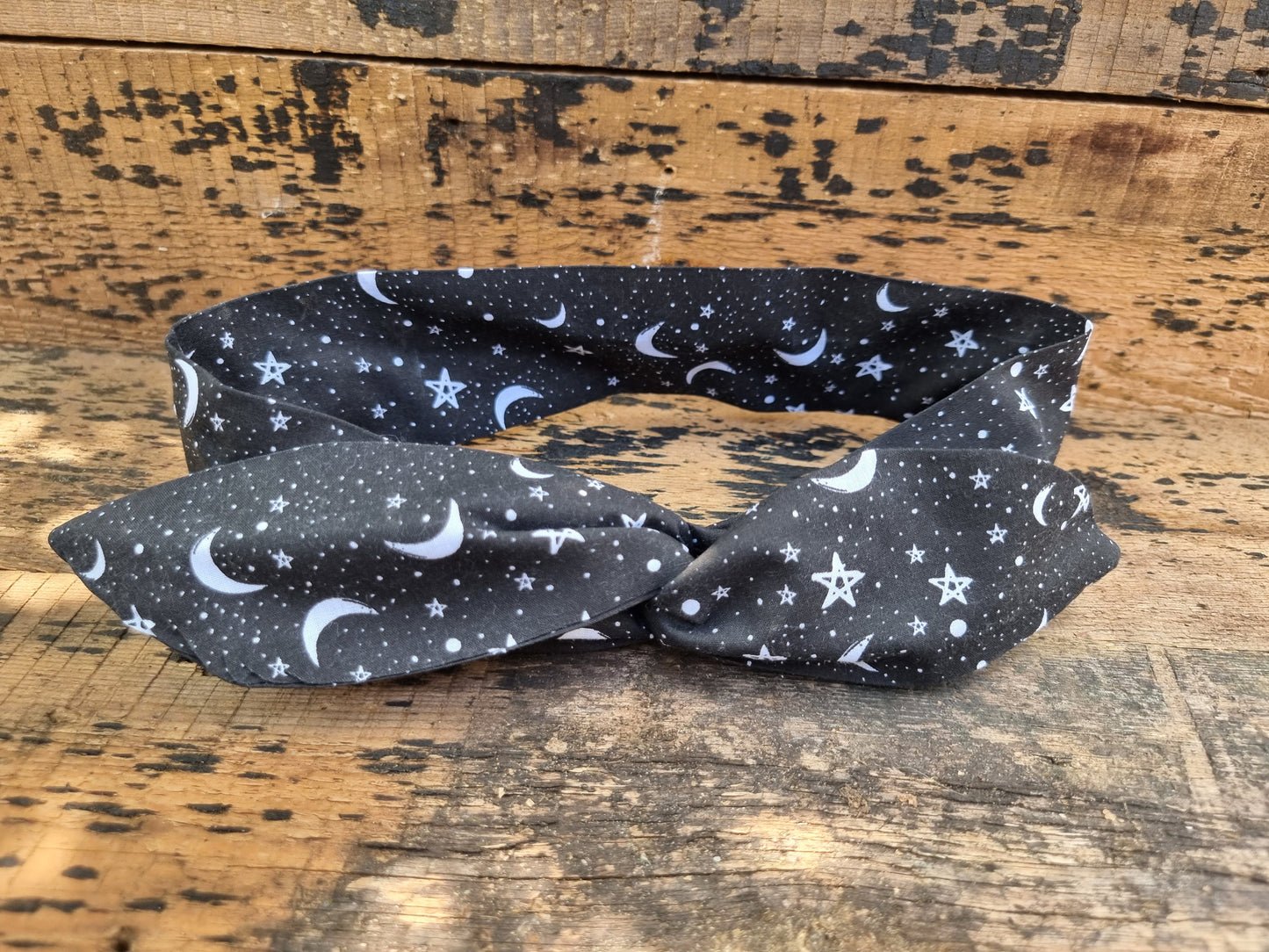 Black Starry Night Wired Headband