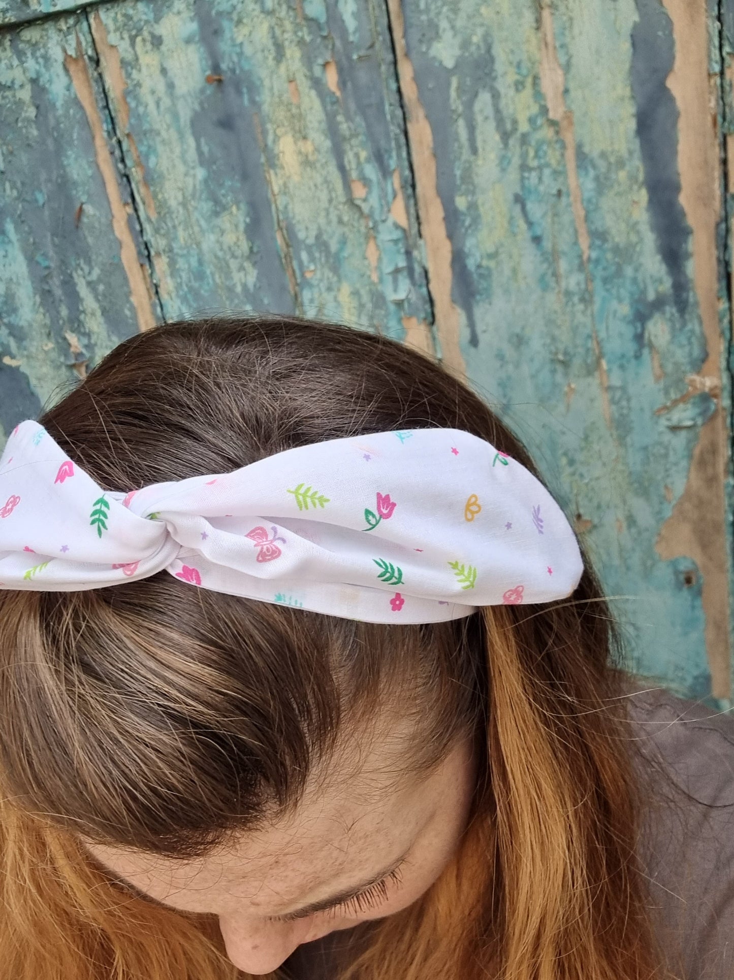 Mini Doodle Flowers Wired Headband