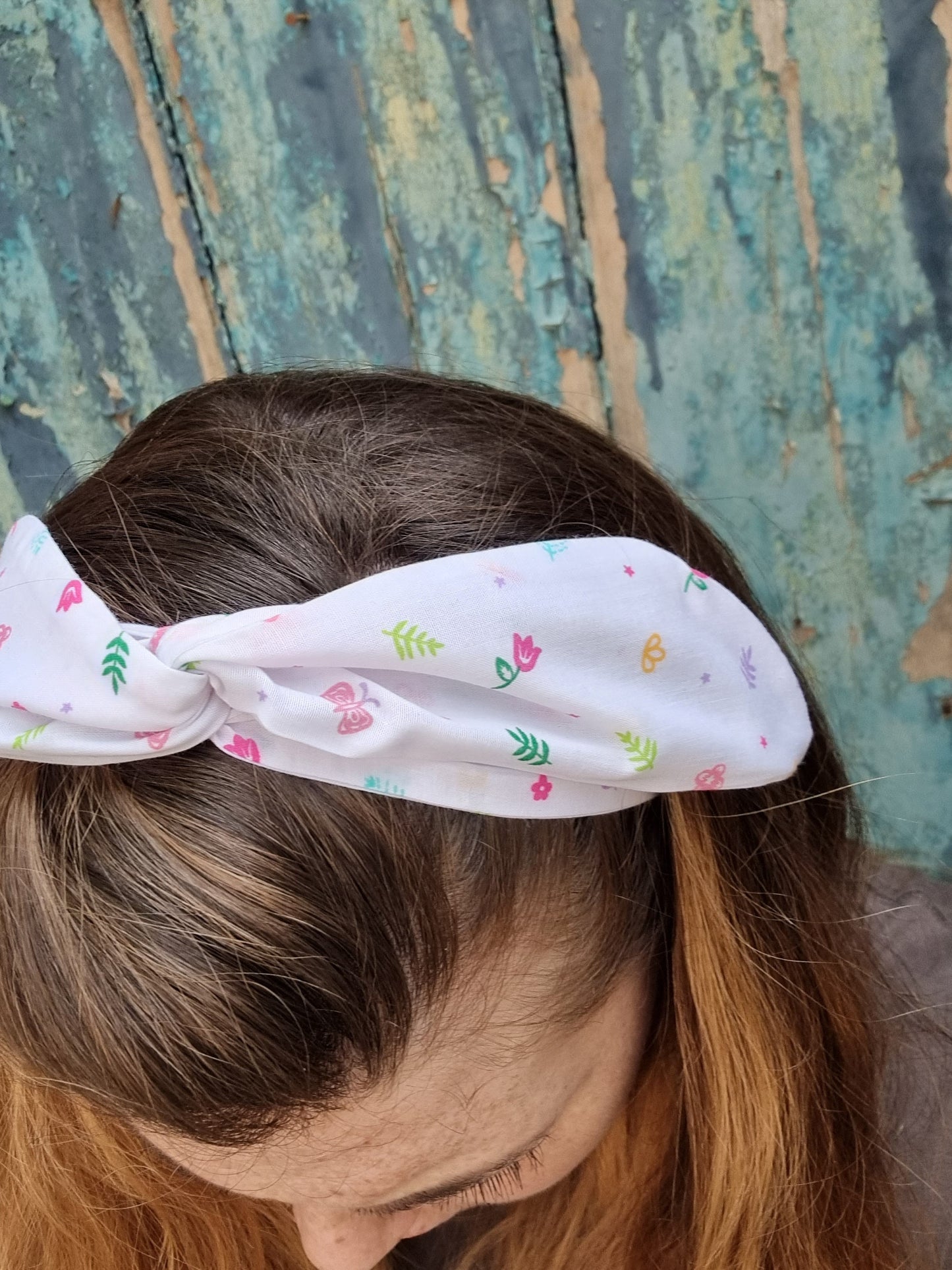 Mini Doodle Flowers Wired Headband