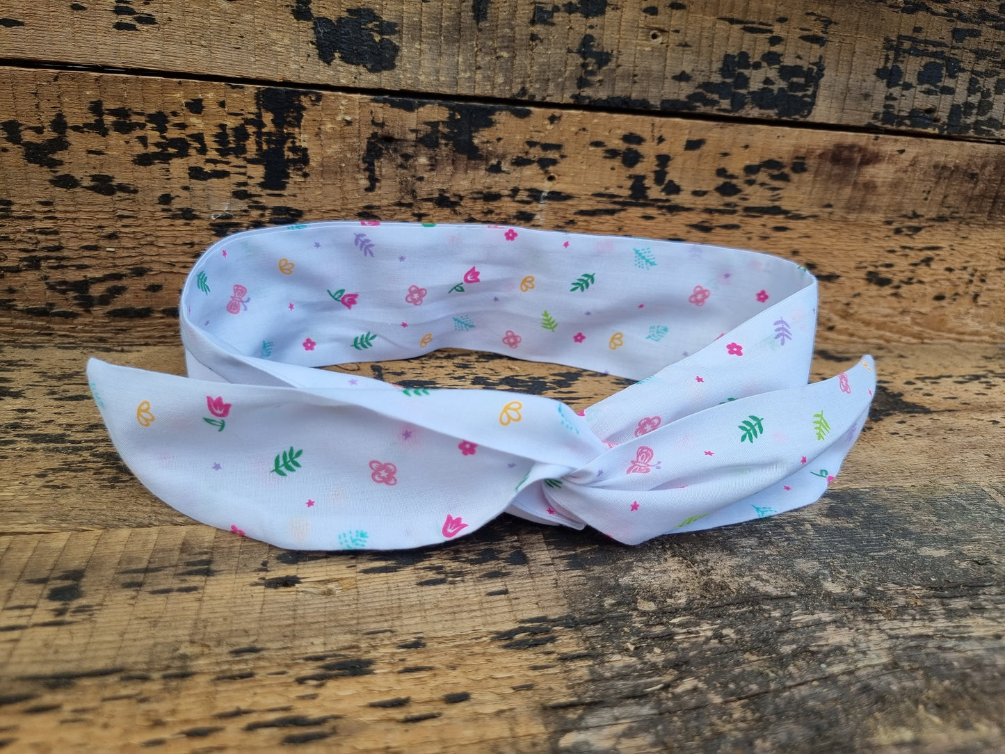 Mini Doodle Flowers Wired Headband