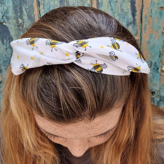 Cute Bumble Bees Wired Headband