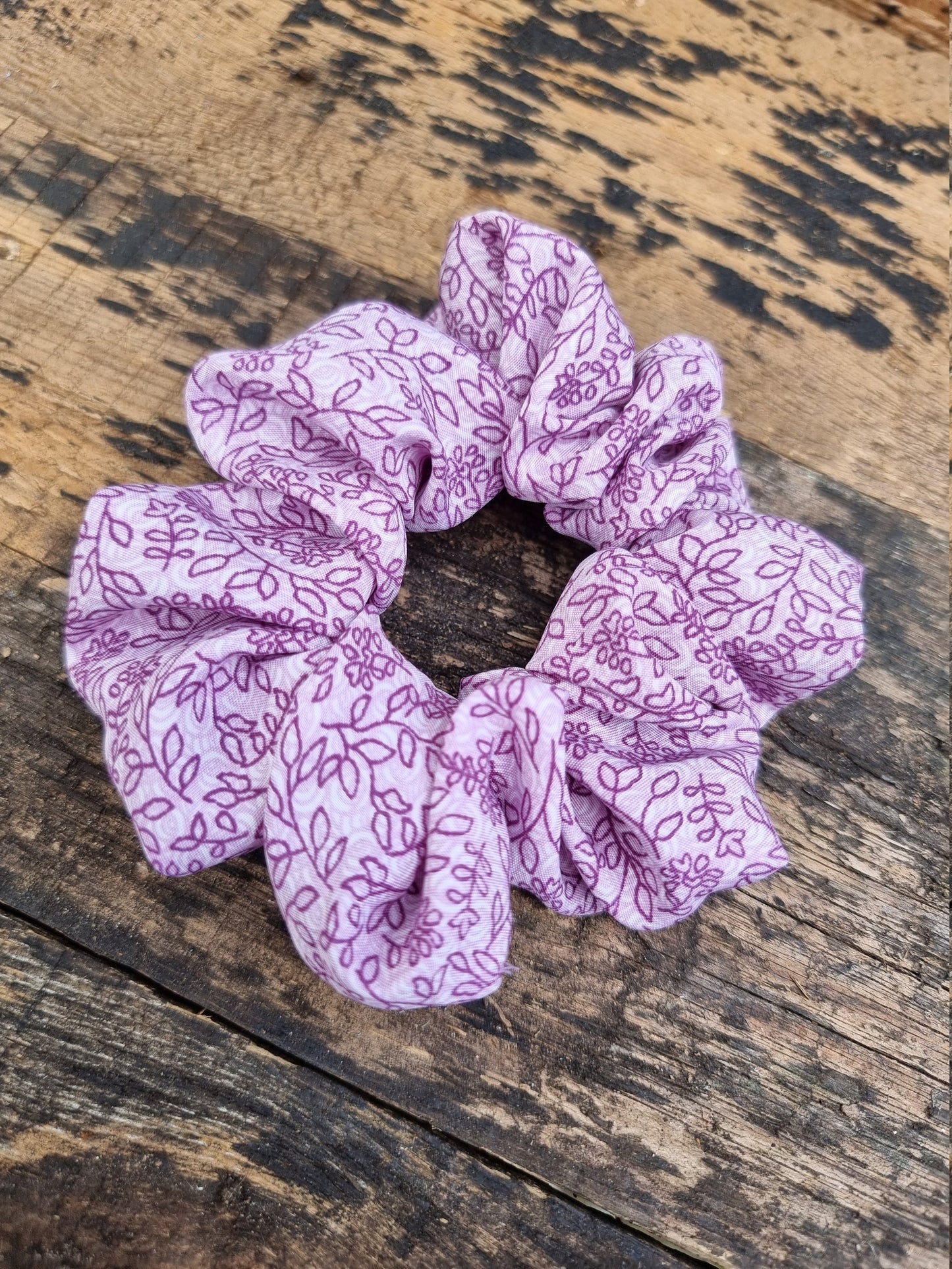 Super Soft Purple Vine Scrunchie | Hair Tie