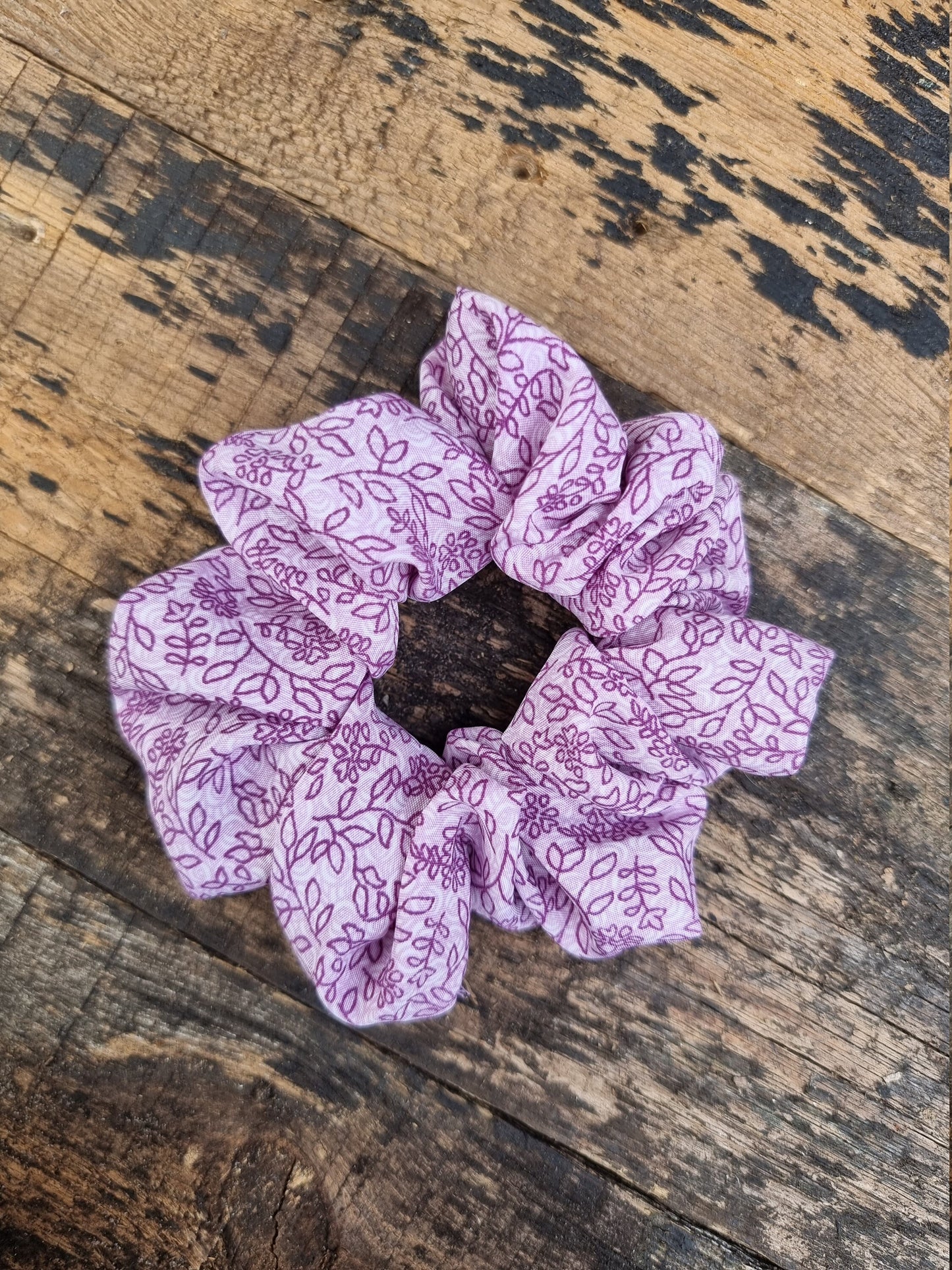 Super Soft Purple Vine Scrunchie | Hair Tie