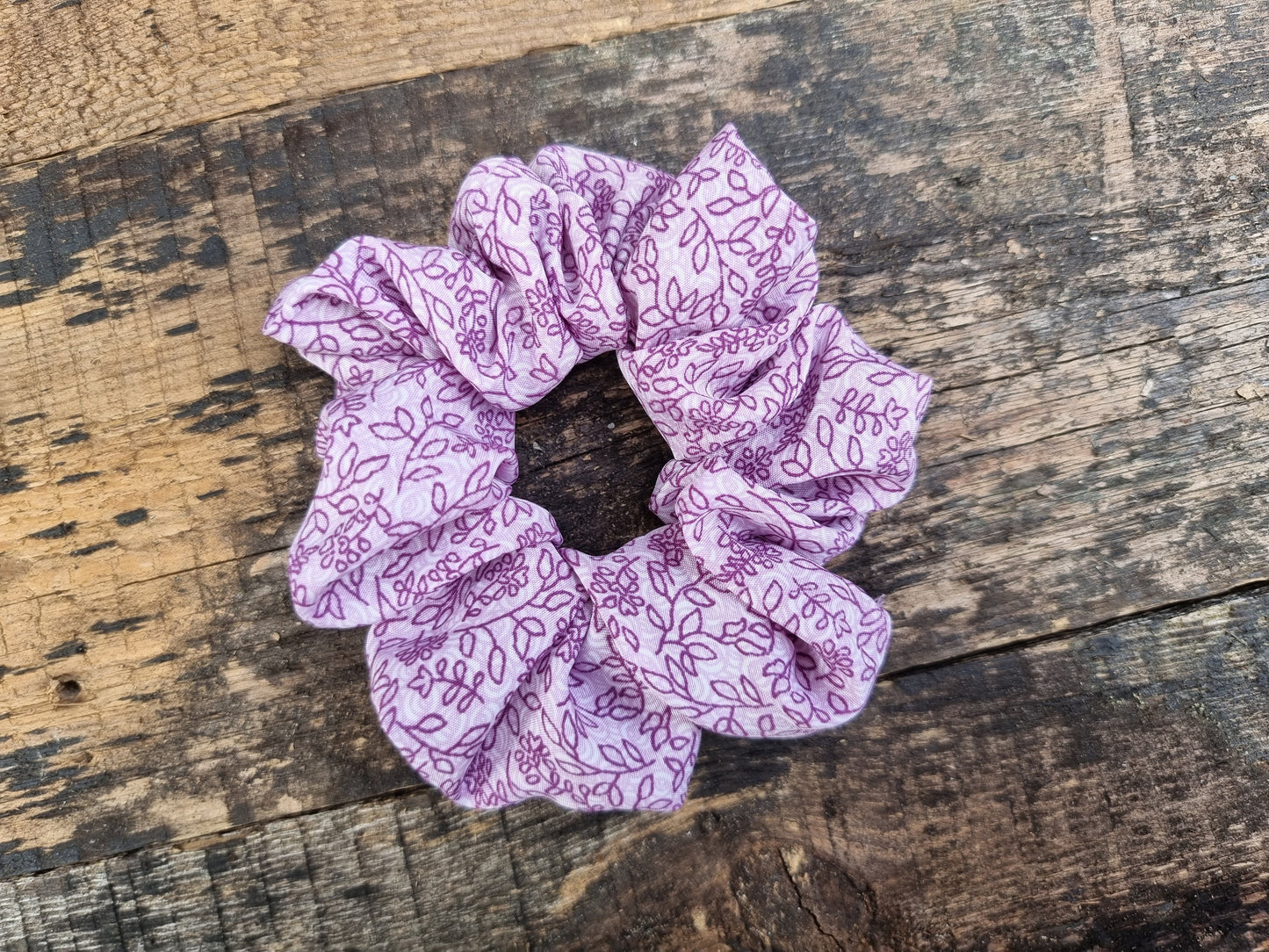 Super Soft Purple Vine Scrunchie | Hair Tie