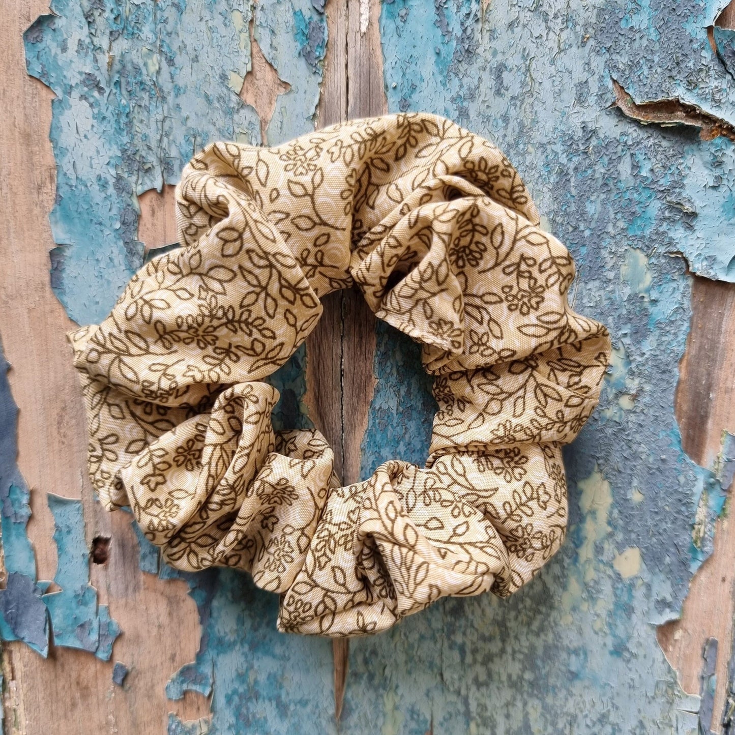 Super Soft Light Olive Vine Scrunchie | Hair Tie