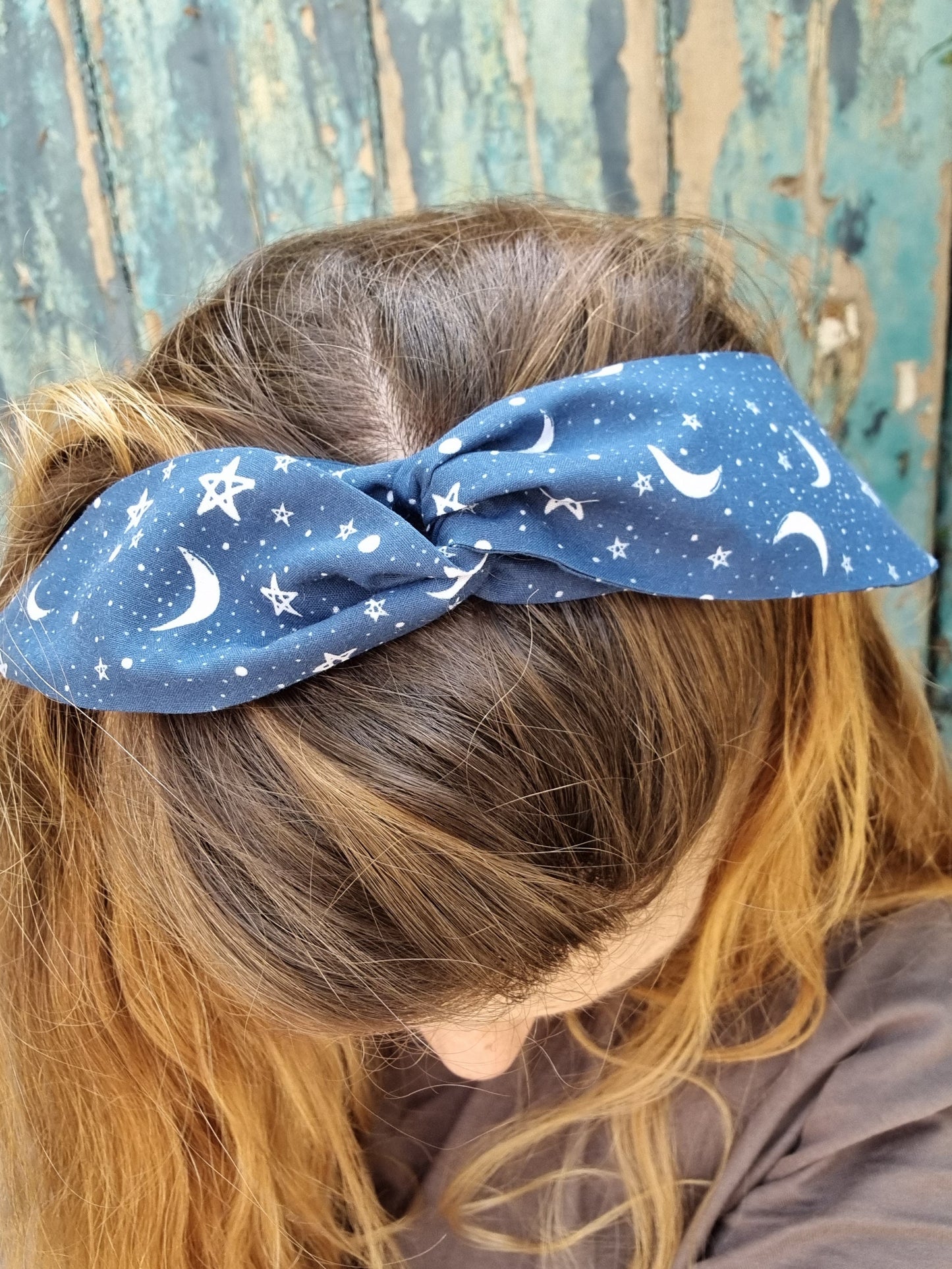 Navy Starry Night Wired Headband