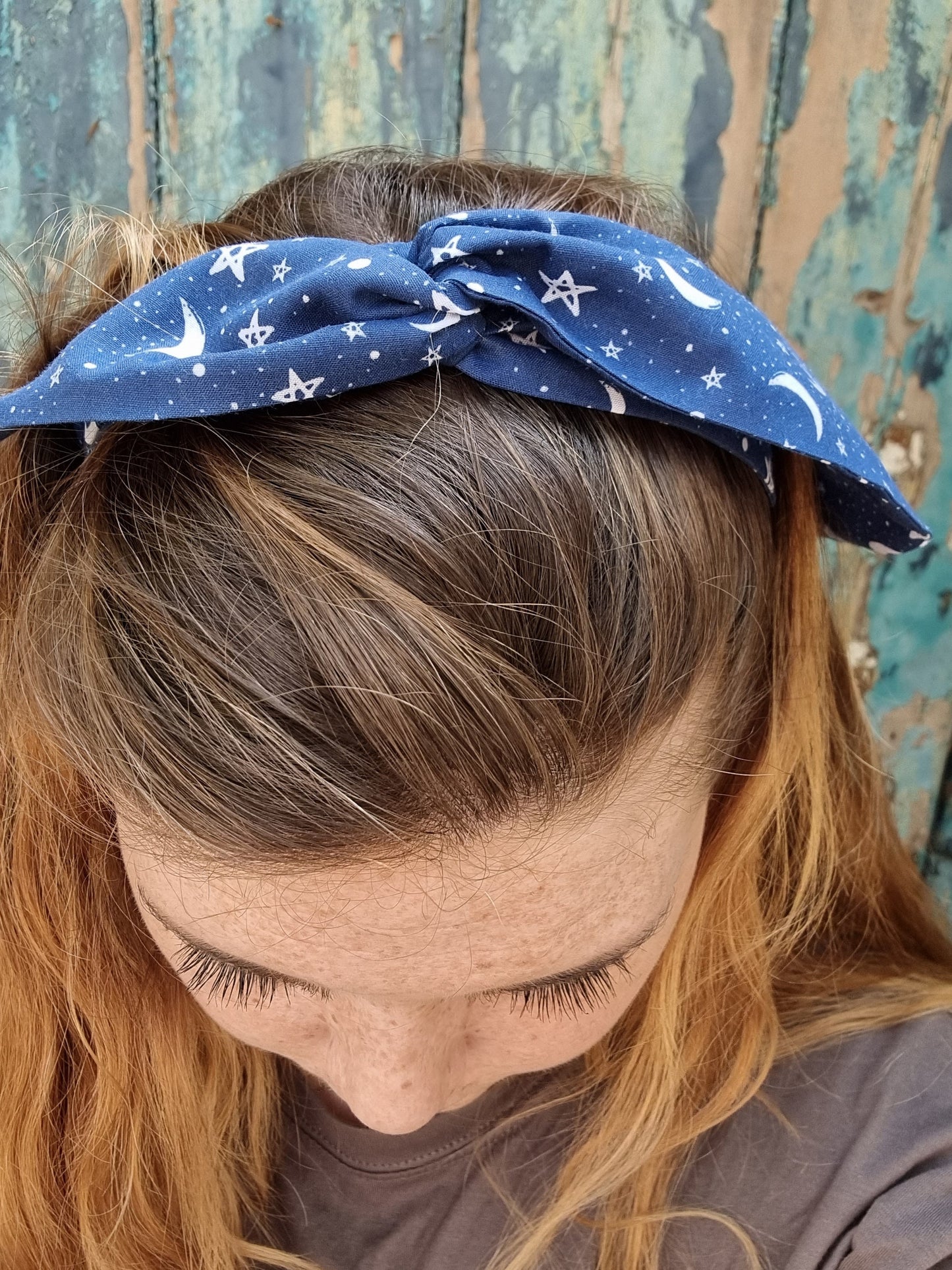 Navy Starry Night Wired Headband