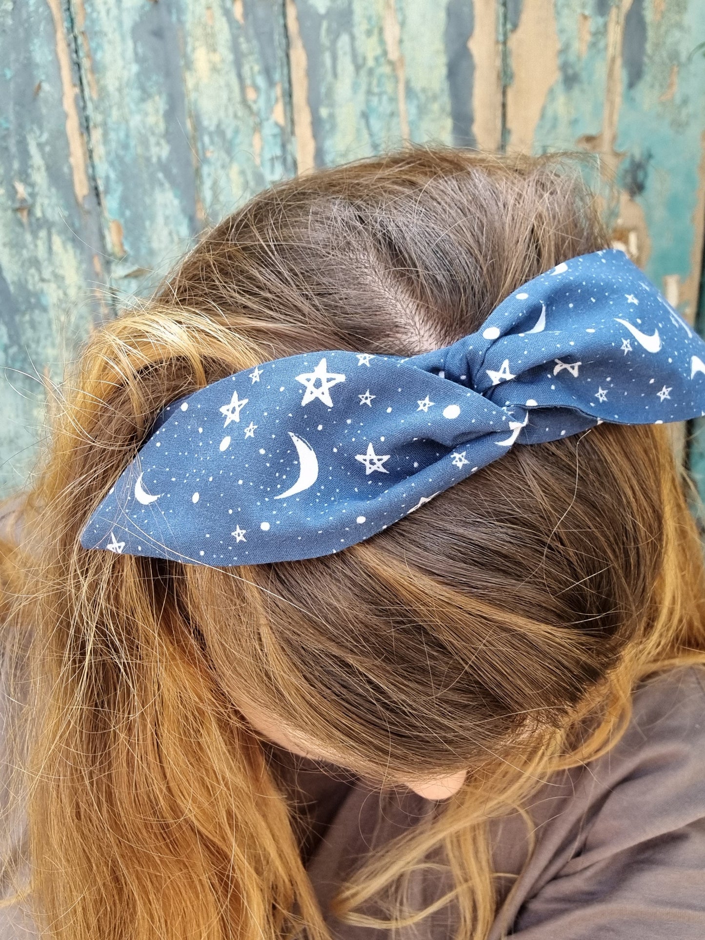 Navy Starry Night Wired Headband