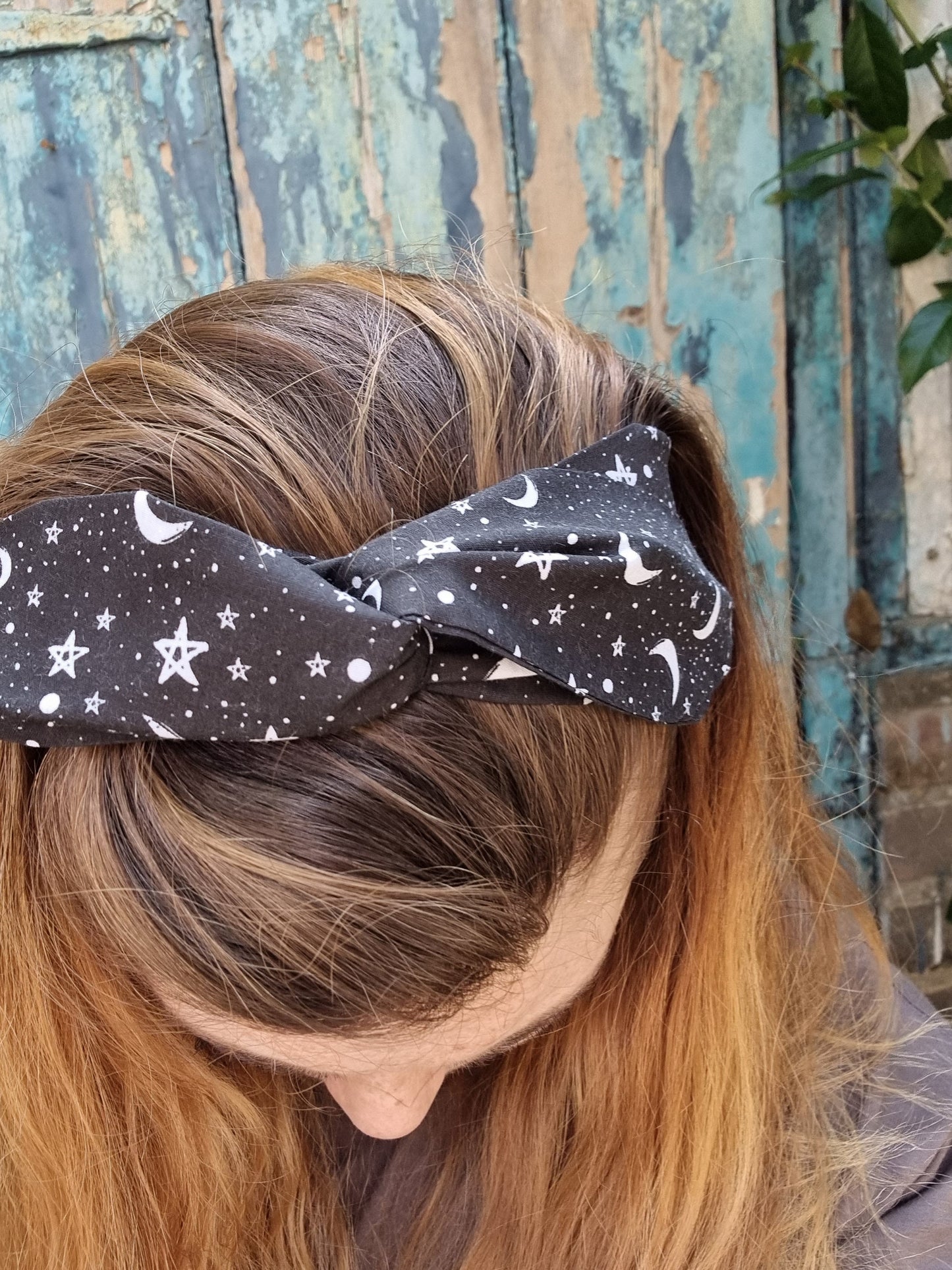 Black Starry Night Wired Headband