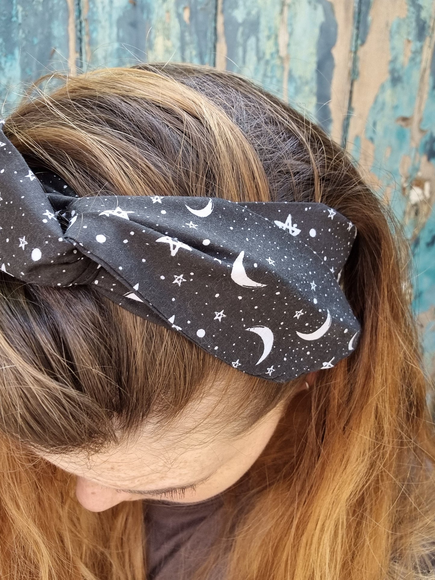 Black Starry Night Wired Headband