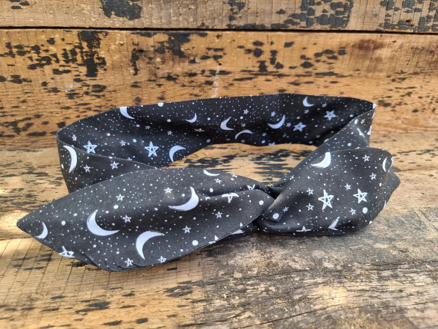 Black Starry Night Wired Headband