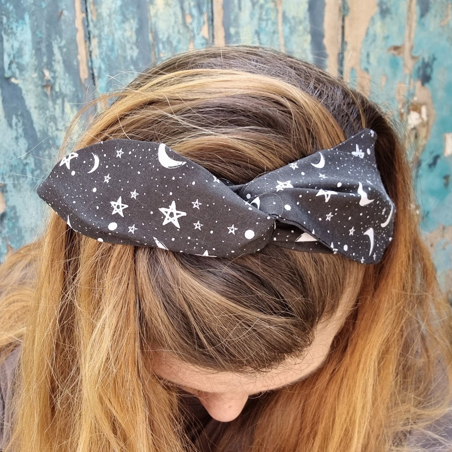 Black Starry Night Wired Headband