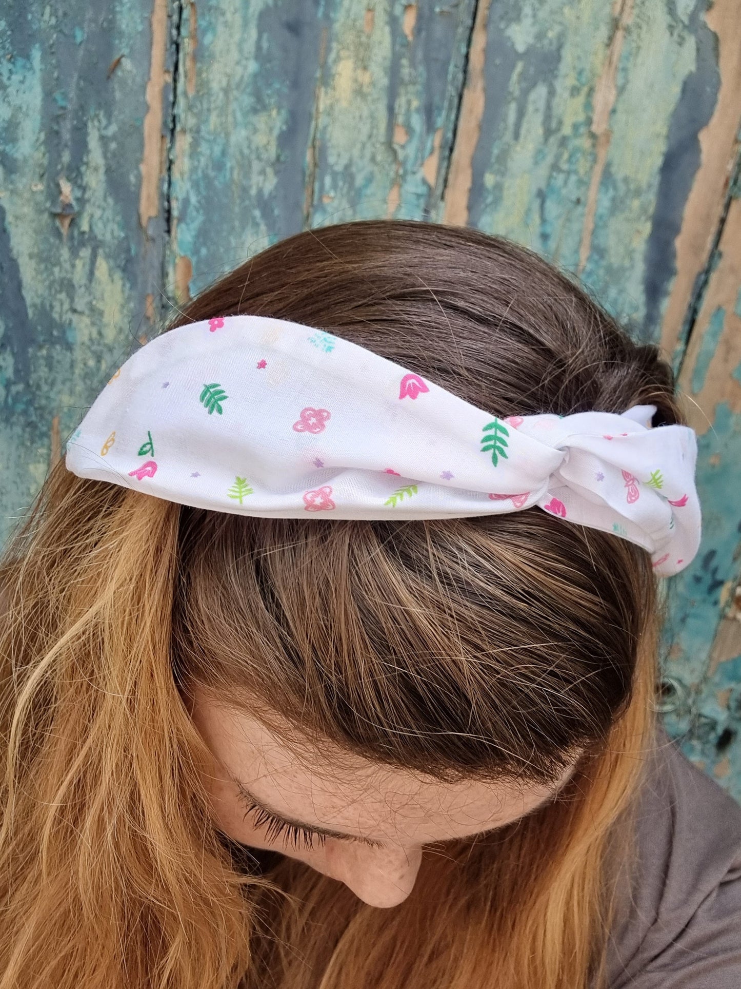 Mini Doodle Flowers Wired Headband