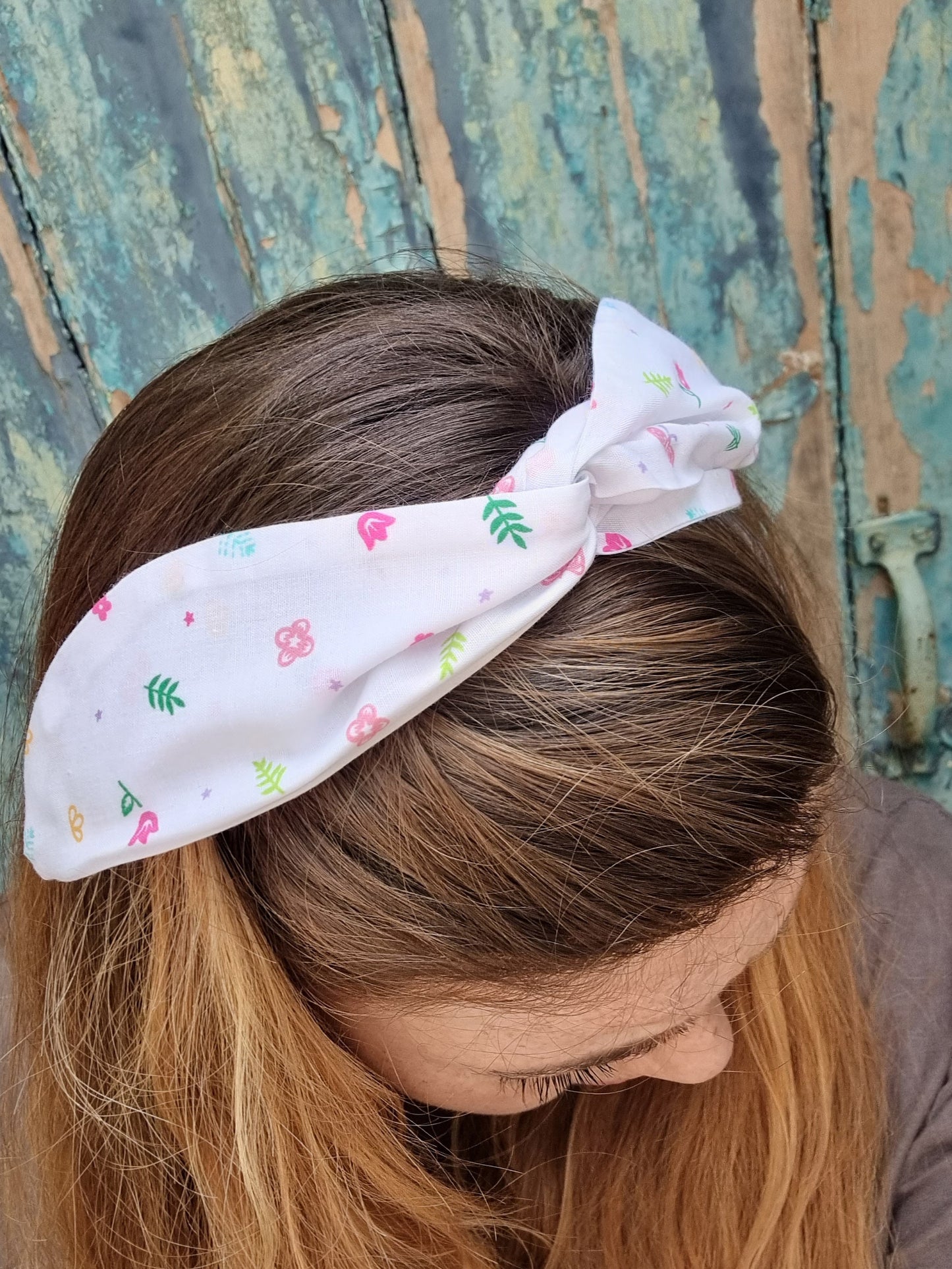 Mini Doodle Flowers Wired Headband