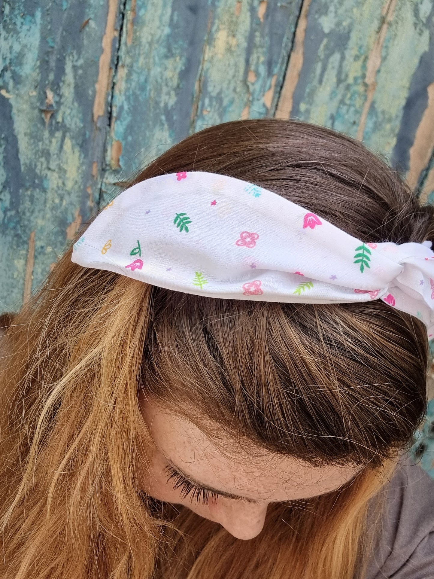 Mini Doodle Flowers Wired Headband