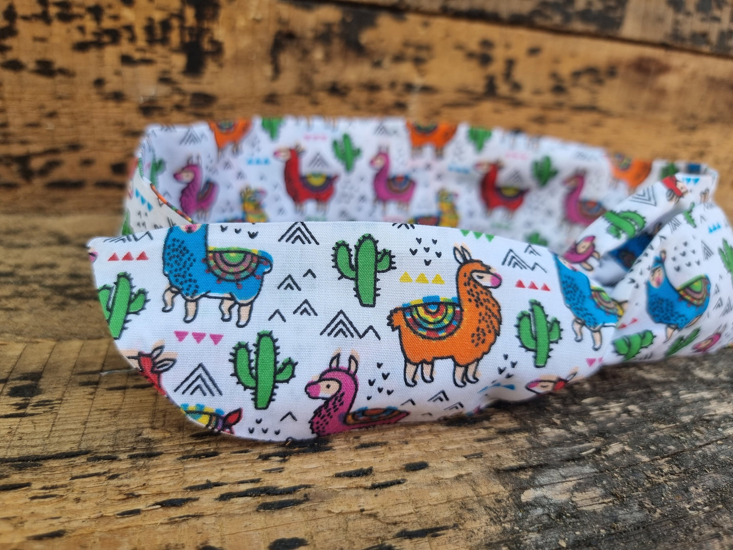 Funky Colourful Llamas Wired Headband