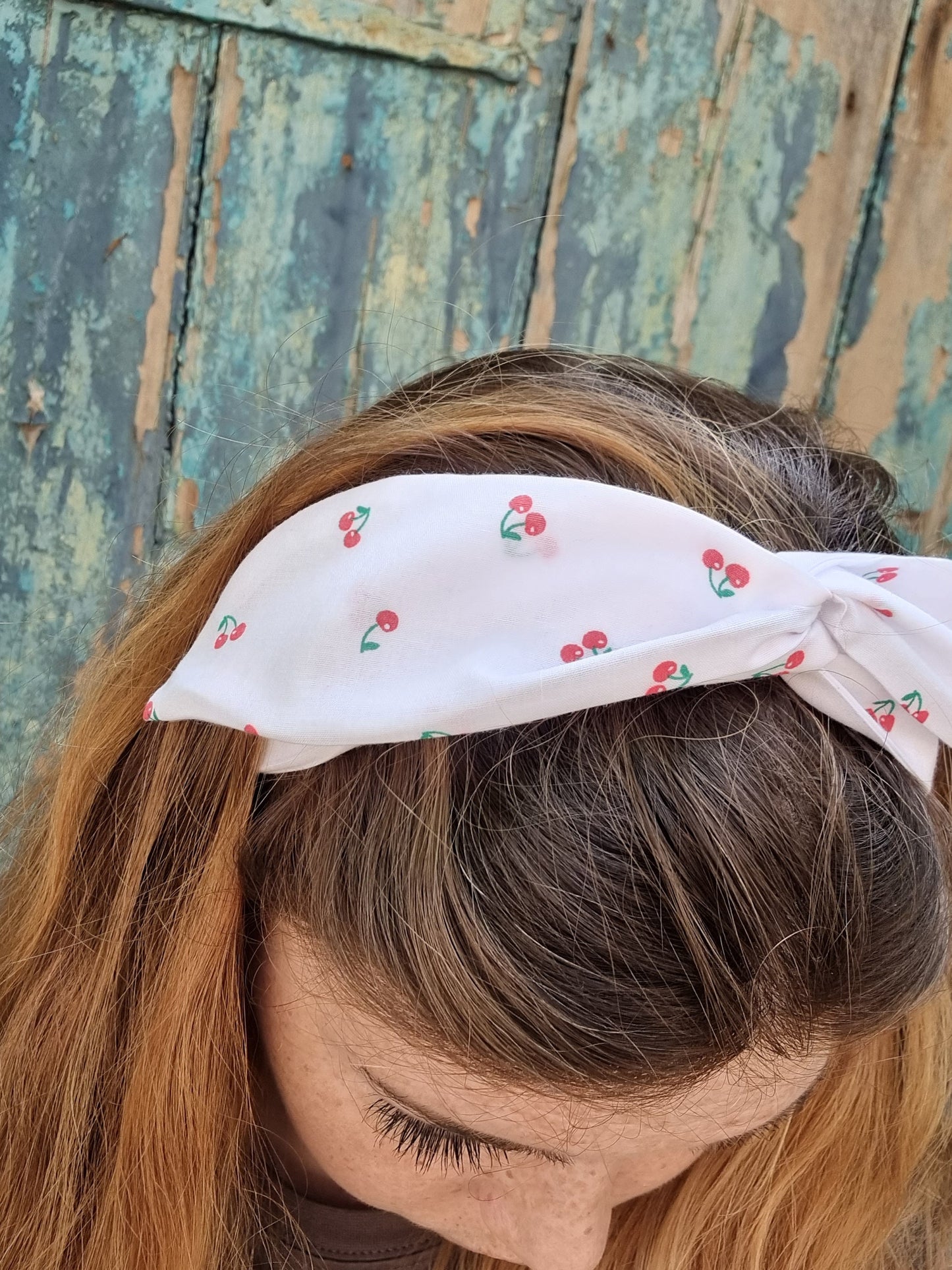 Mini Cherries Wired Headband