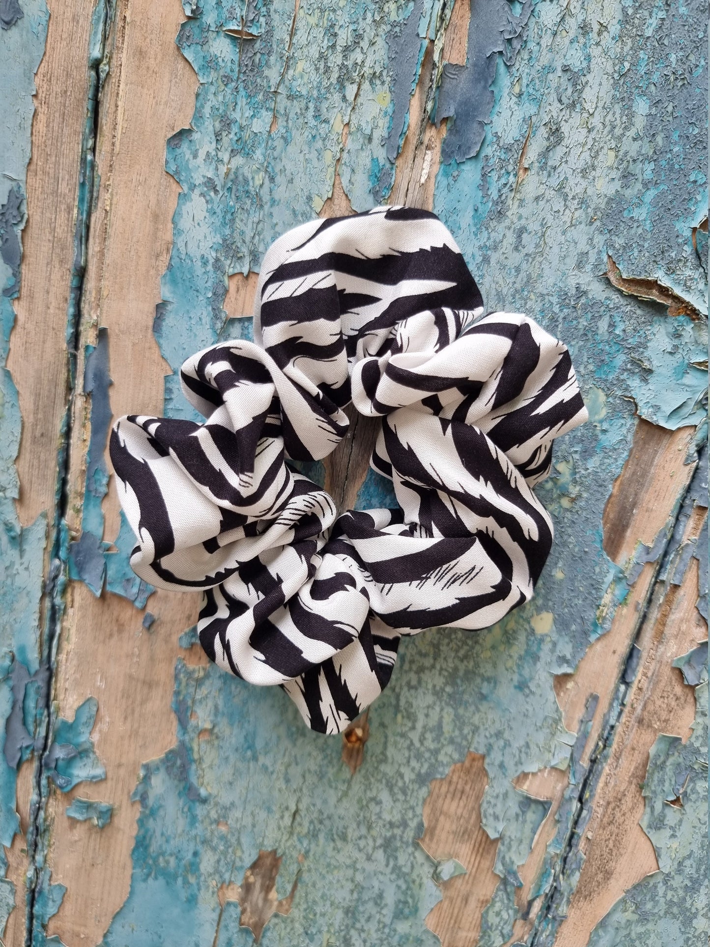 Zebra Print Super Soft Crepe Scrunchie | Hair Tie