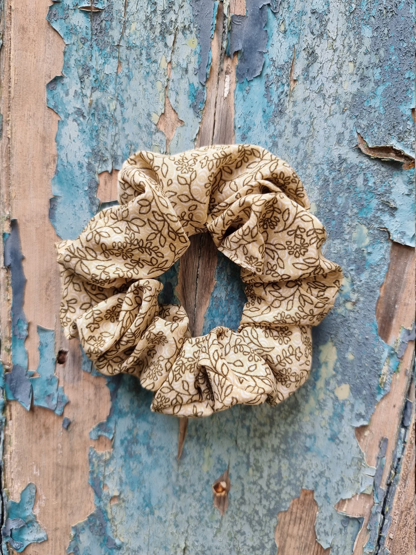 Super Soft Light Olive Vine Scrunchie | Hair Tie