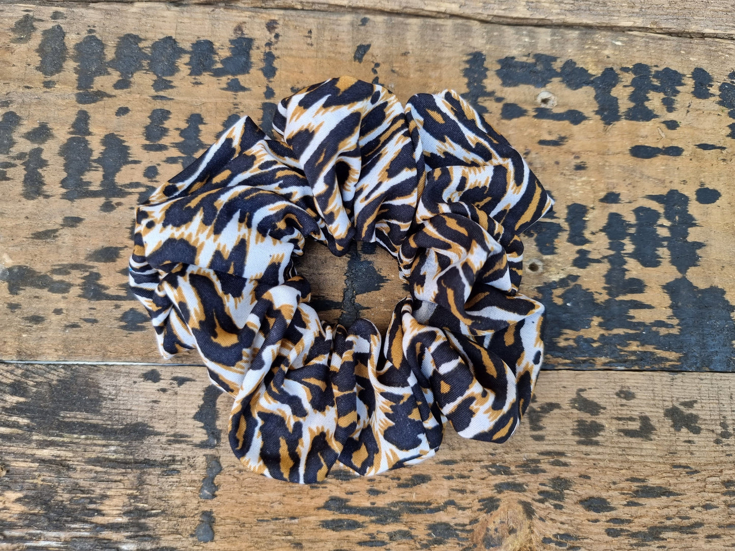 Bold Leopard Print Scrunchie | Hair Tie