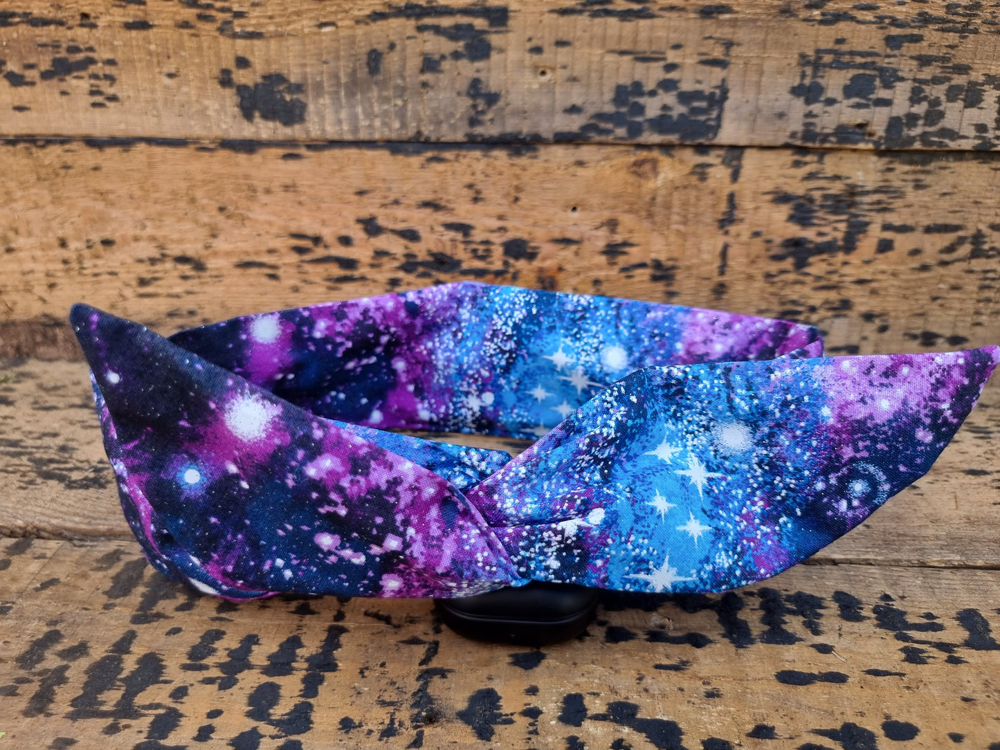 Sparkly Purple Galaxy Wired Headband