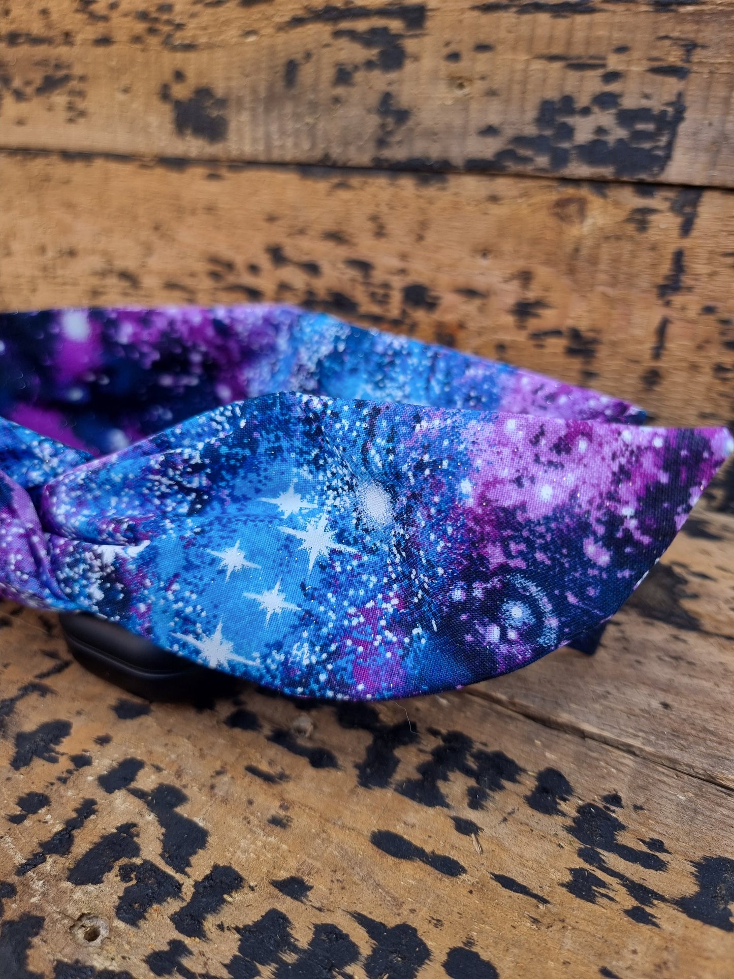 Sparkly Purple Galaxy Wired Headband