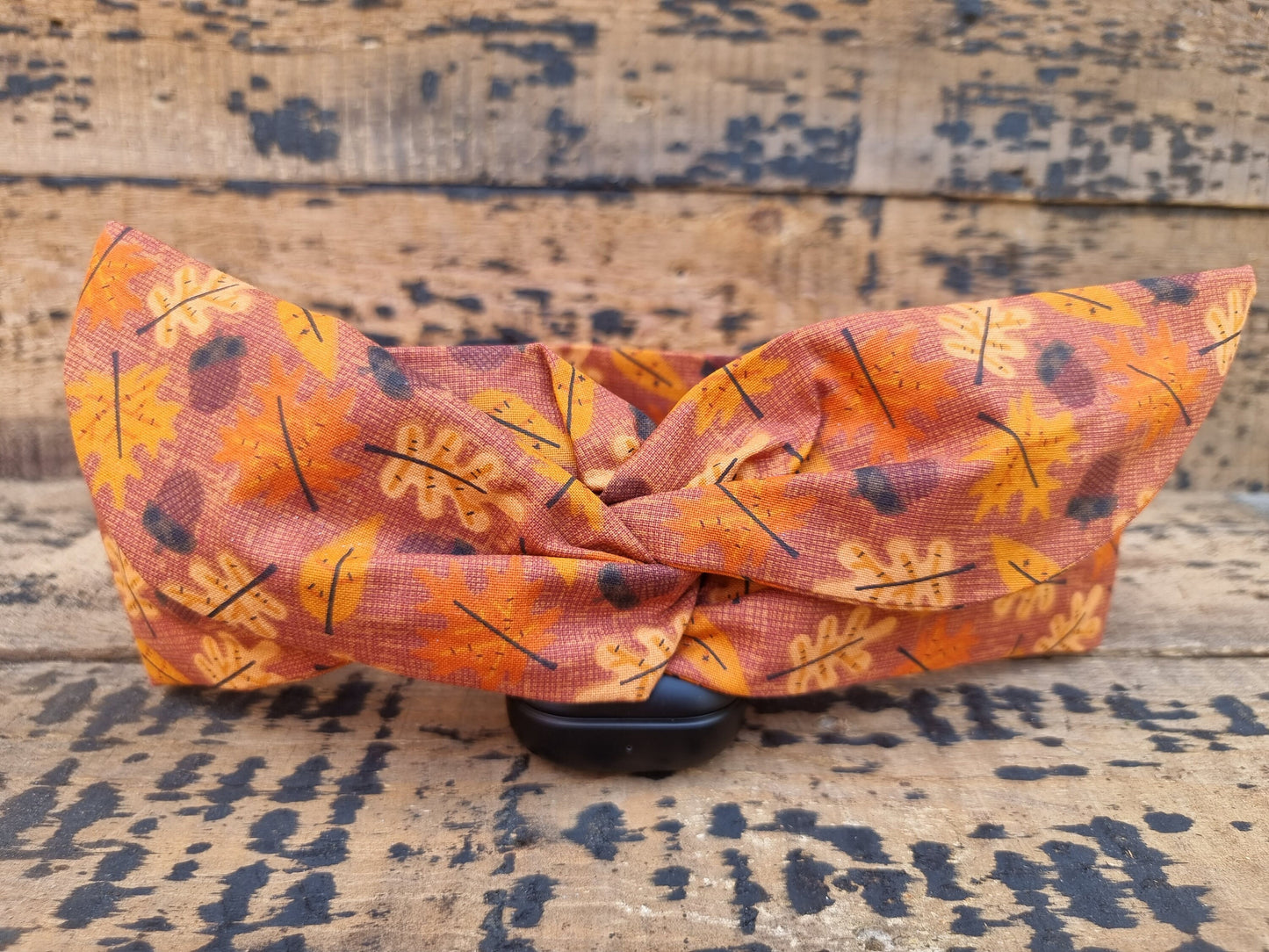 Orange Autumnal Leaves Wired Headband