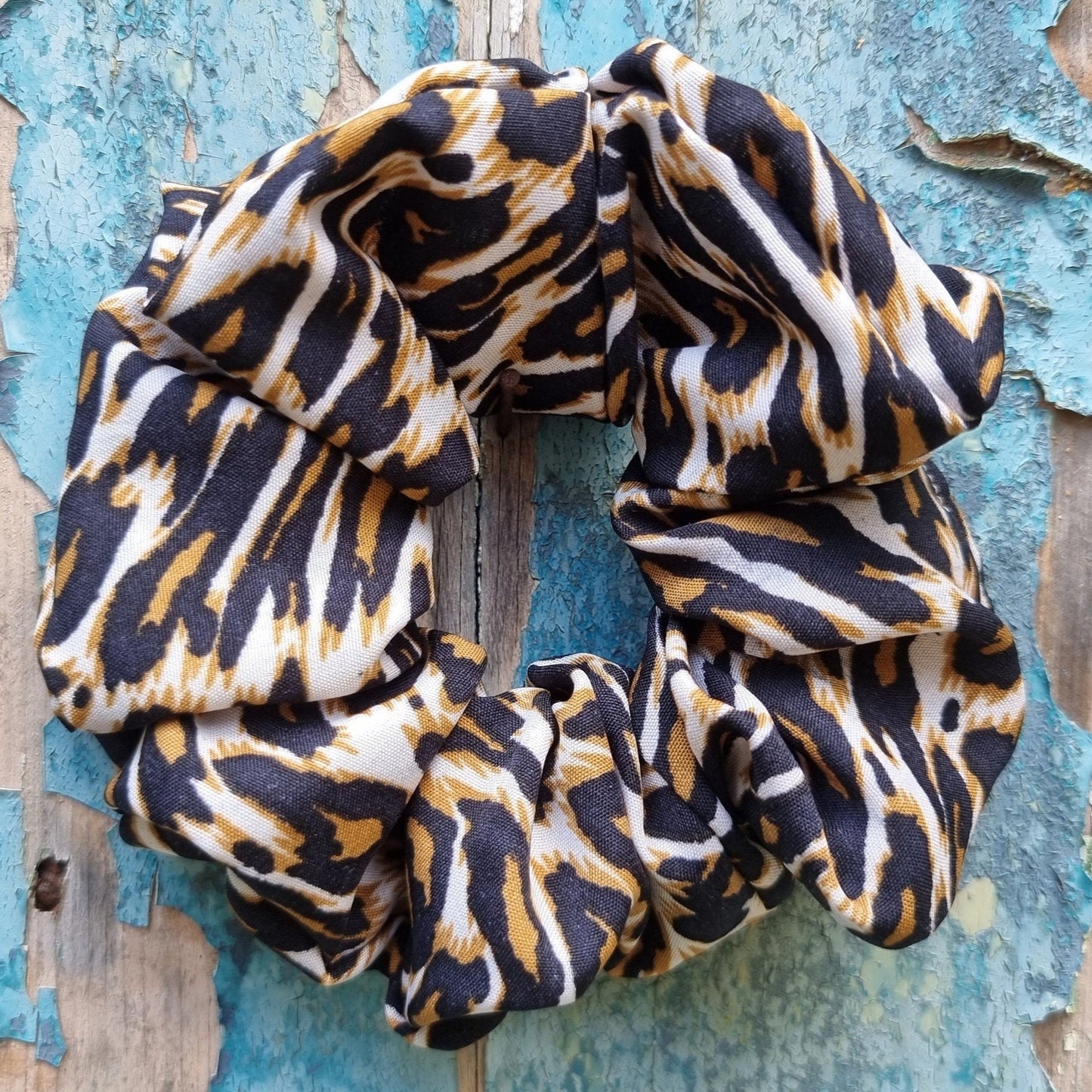 Bold Leopard Print Scrunchie | Hair Tie