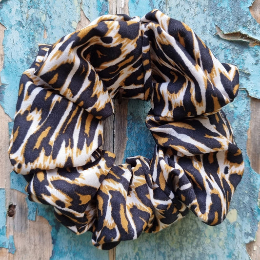 Bold Leopard Print Scrunchie | Hair Tie