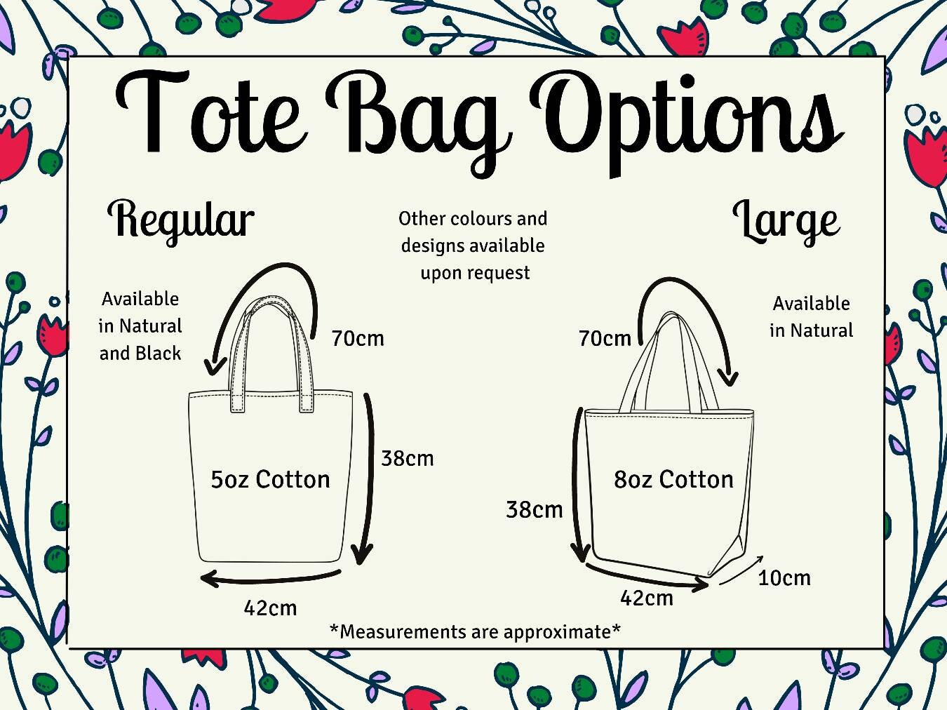 Floral Zodiac Line Art Embroidered Tote Bag